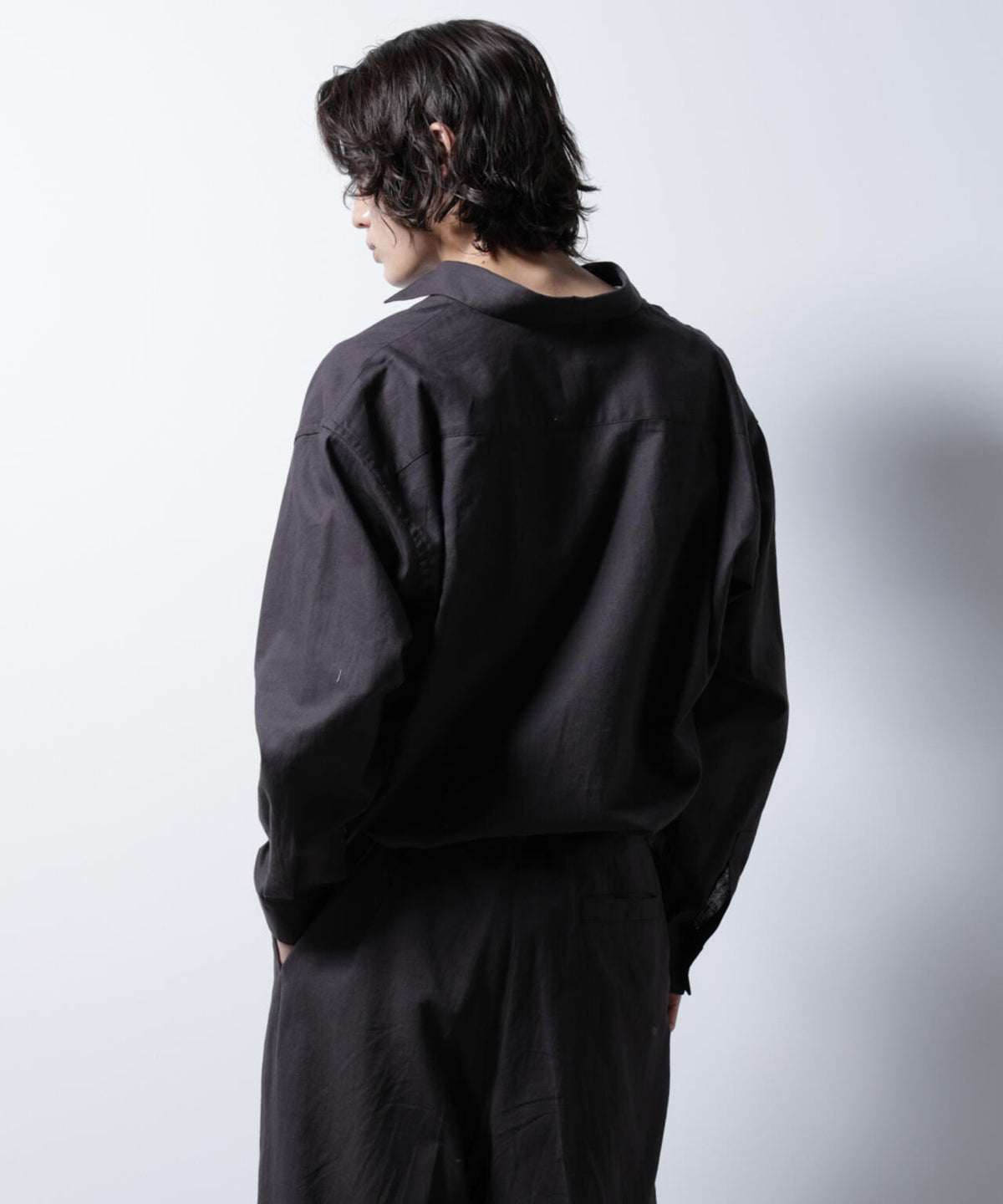 「BELGIUM LINEN FABRICS」リネンコットンレギュラーシャツ 6685120218