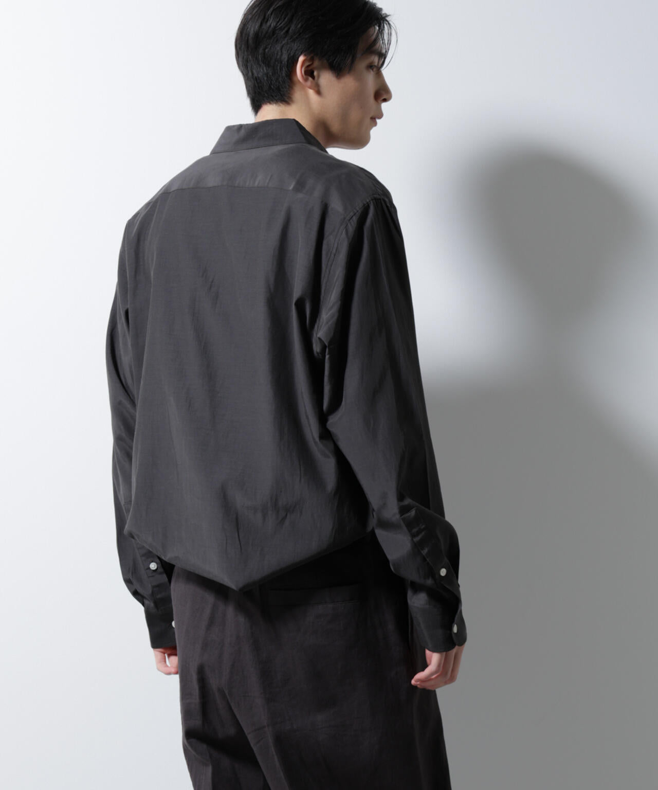 キュプラコットンバルーズシャツ 長袖 6685120223