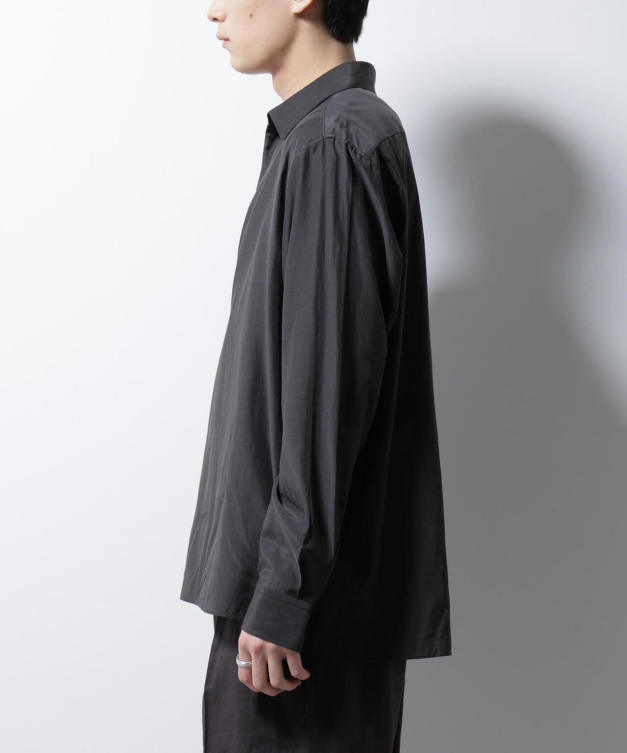 キュプラコットンバルーズシャツ 長袖 6685120223