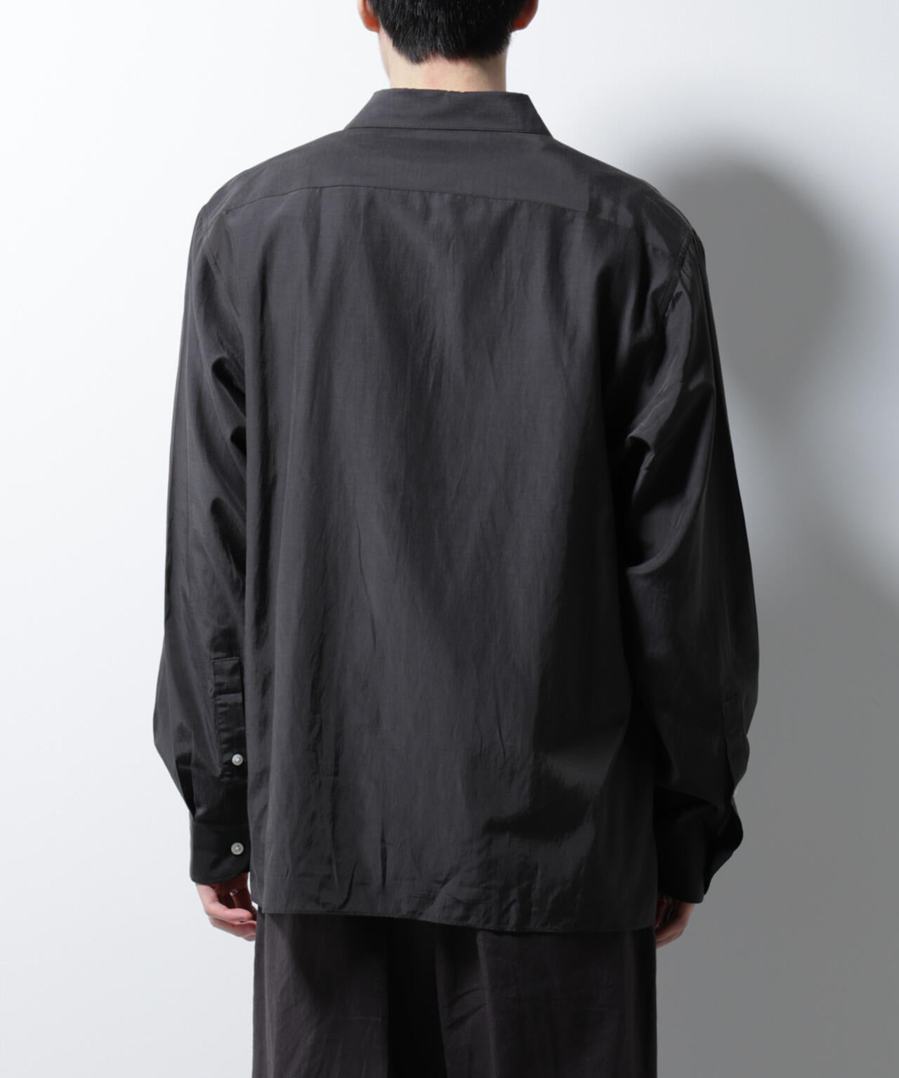 キュプラコットンバルーズシャツ 長袖 6685120223