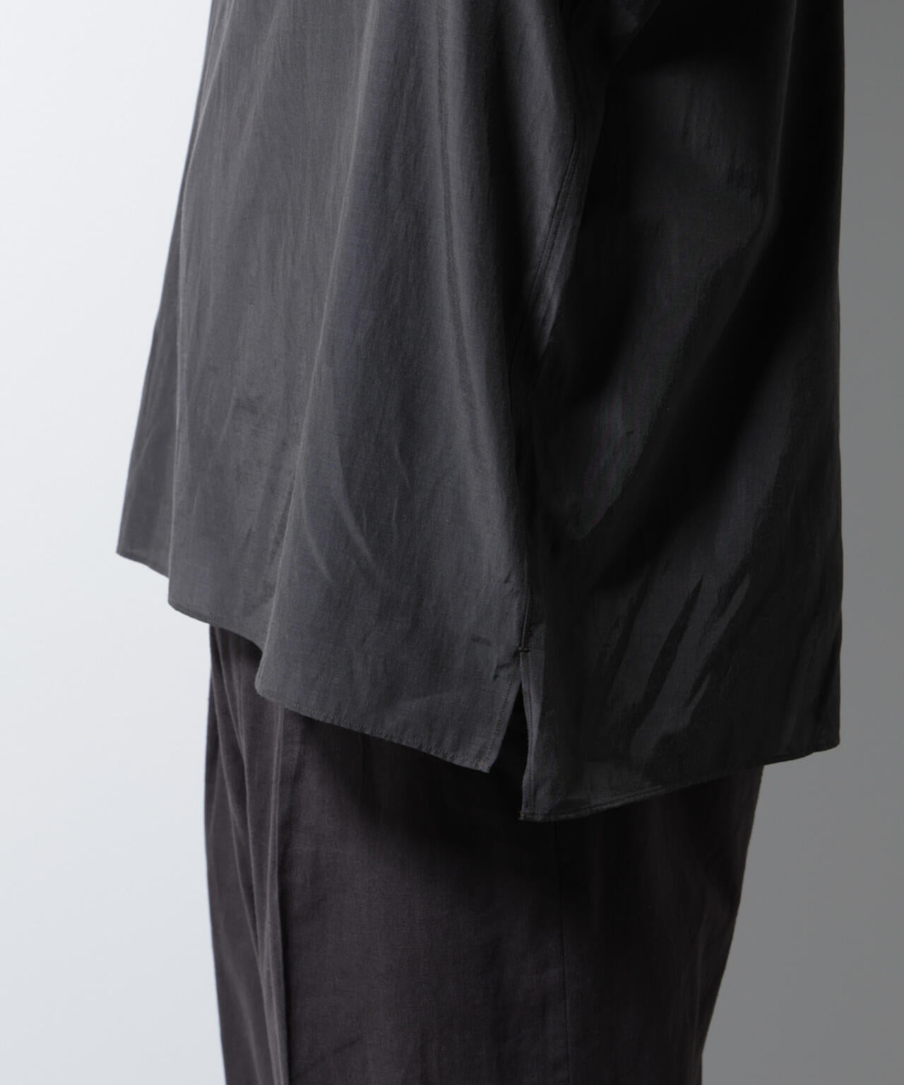 キュプラコットンバルーズシャツ 長袖 6685120223