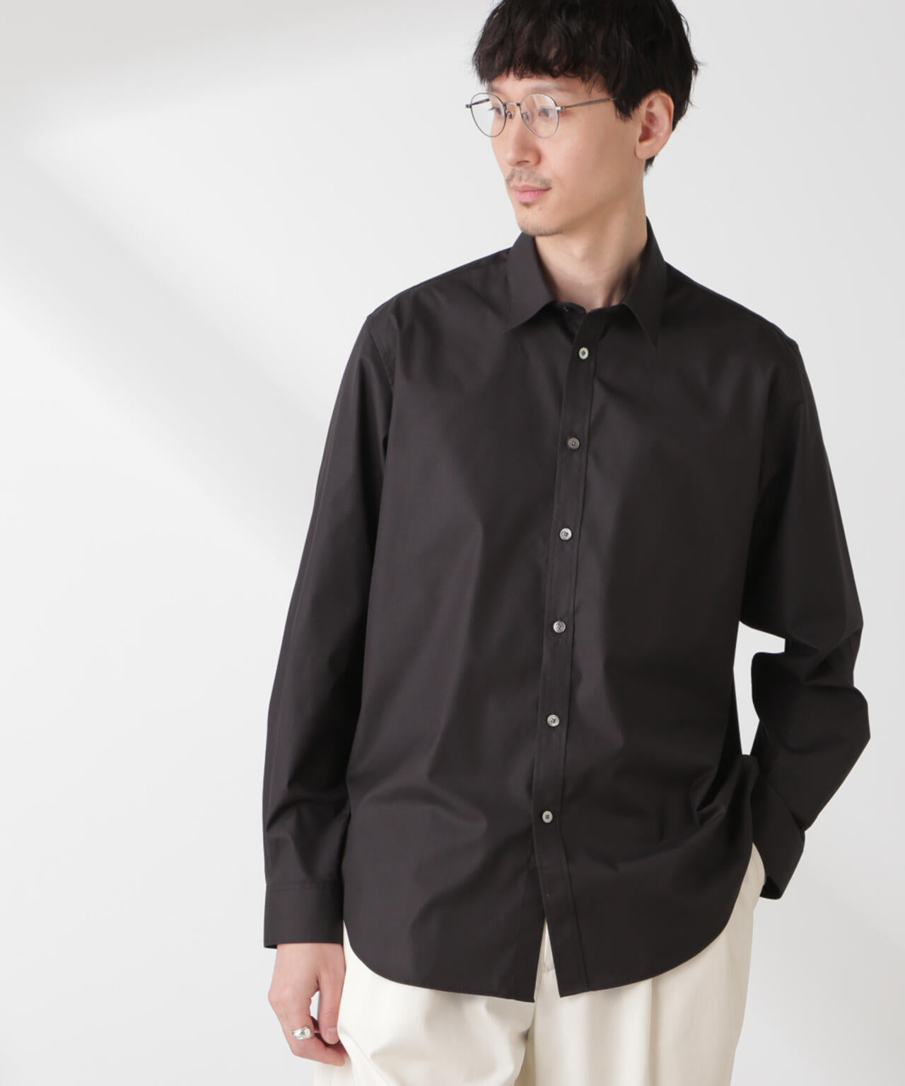 ESTENEIGE(R) レギュラーカラーシャツ 長袖/接触冷感 6685120225