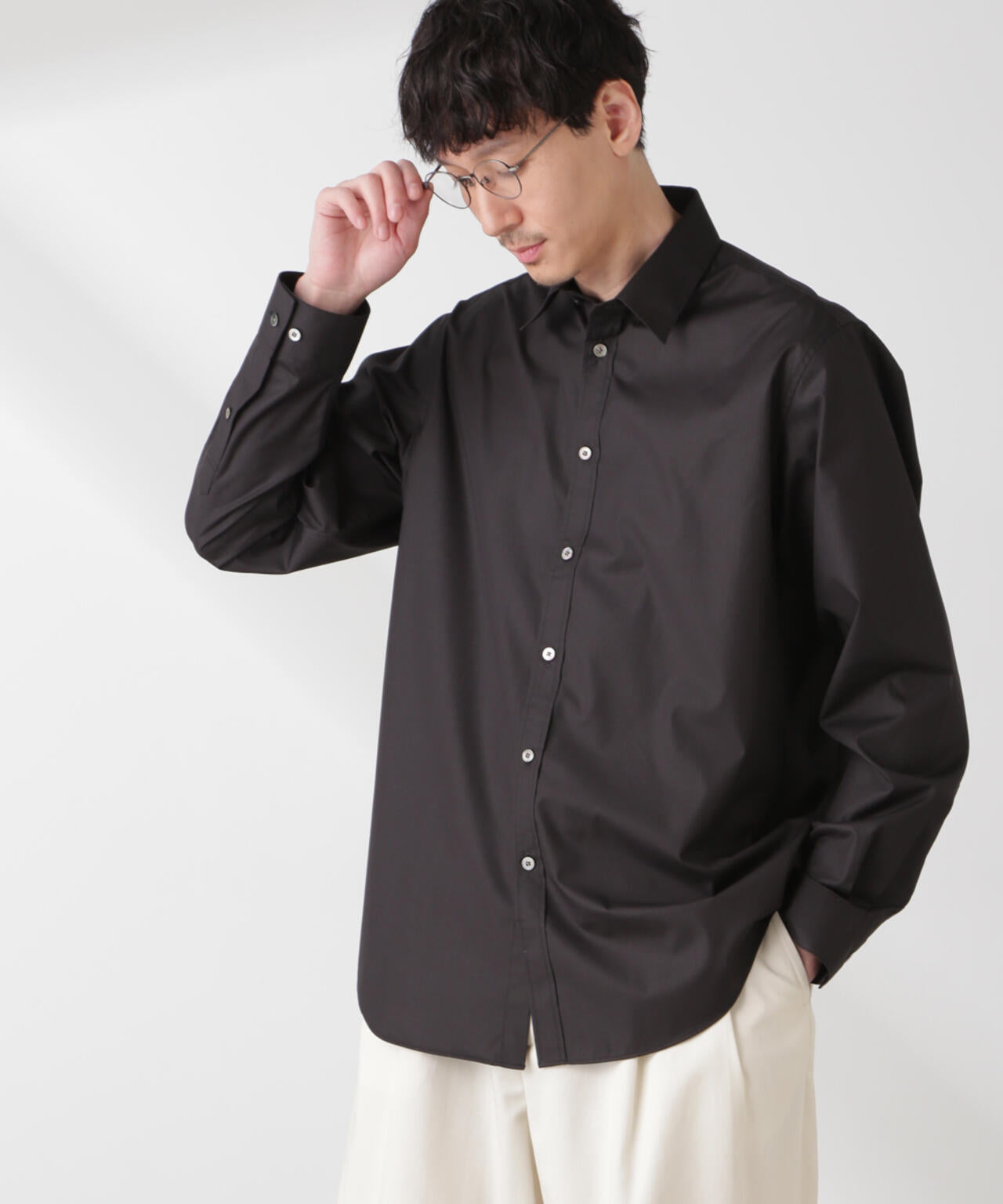 ESTENEIGE(R) レギュラーカラーシャツ 長袖/接触冷感 6685120225