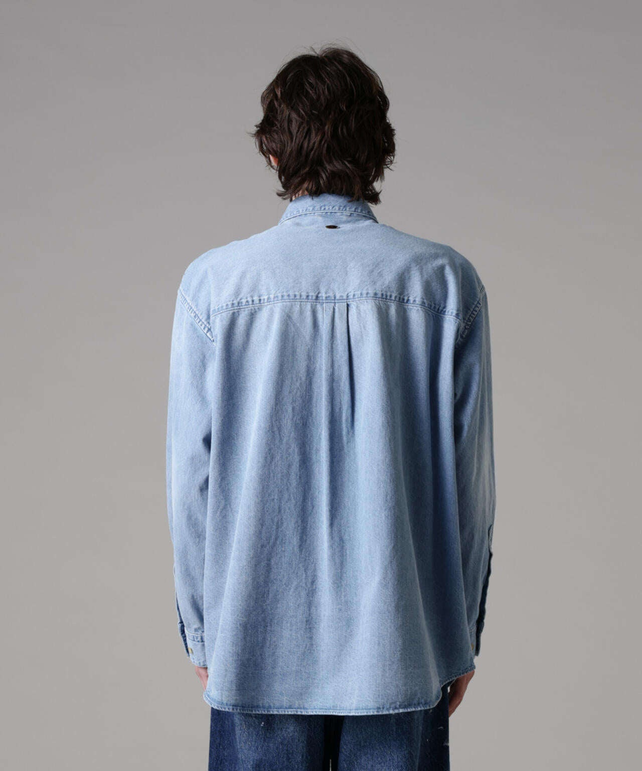 「ASSEMBLANC」ピンタックデニムシャツ 6685120228