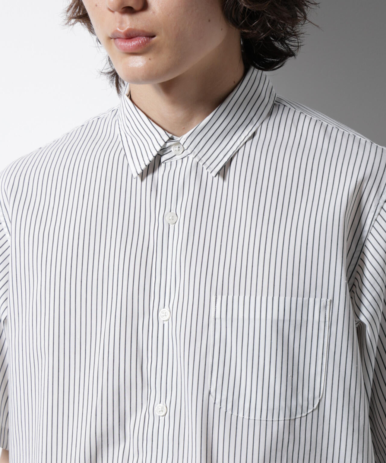 「ICE FLOW LINEN」バリエーションシャツ 半袖 6685121201