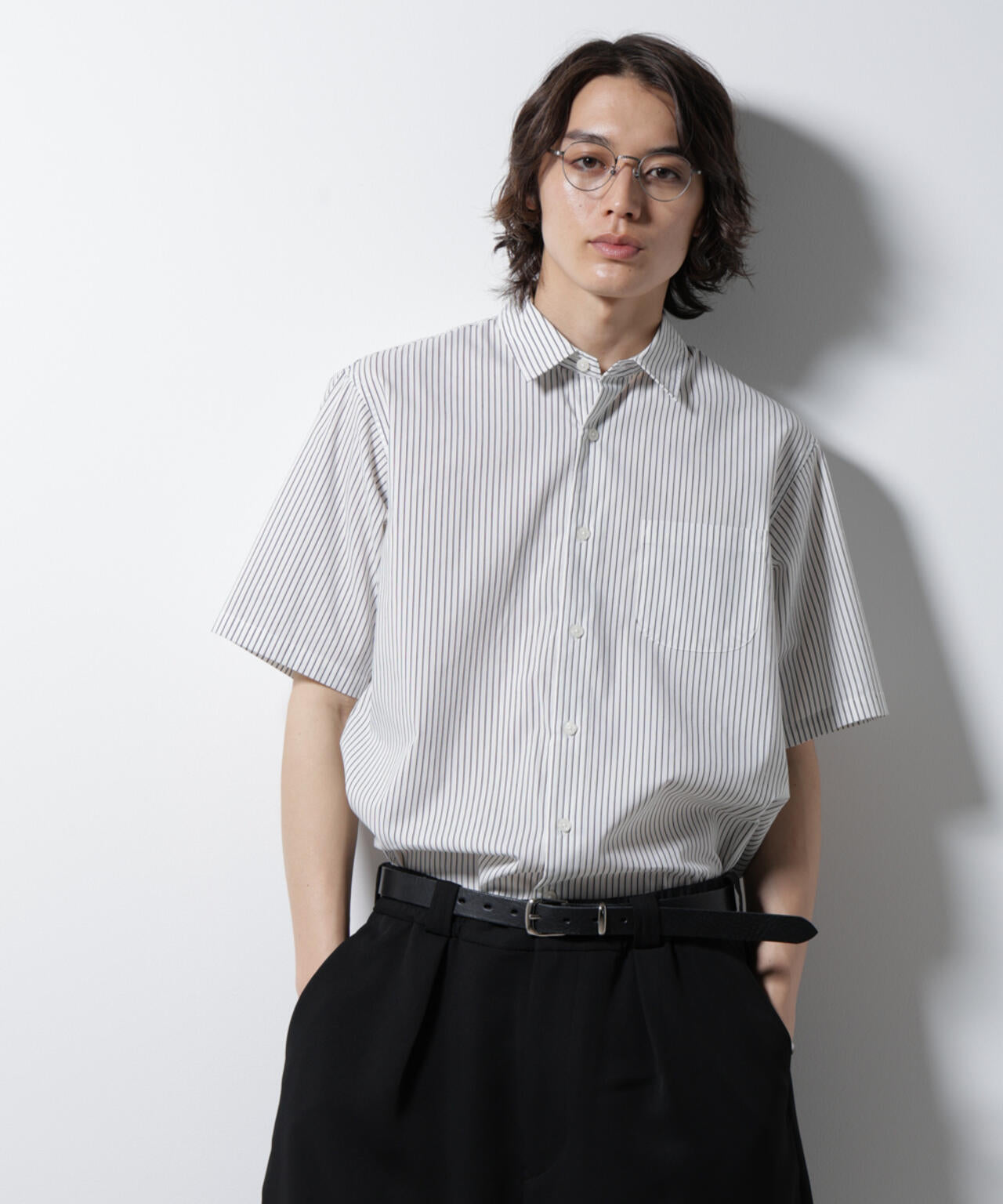 「ICE FLOW LINEN」バリエーションシャツ 半袖 6685121201