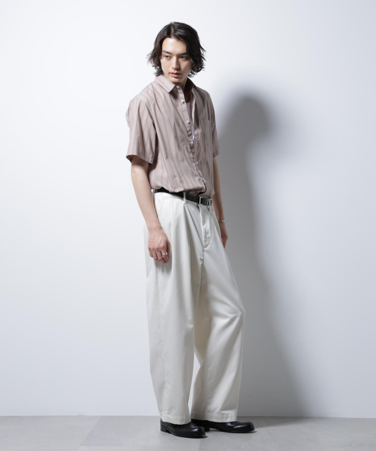 「ICE FLOW LINEN」バリエーションシャツ 半袖 6685121201