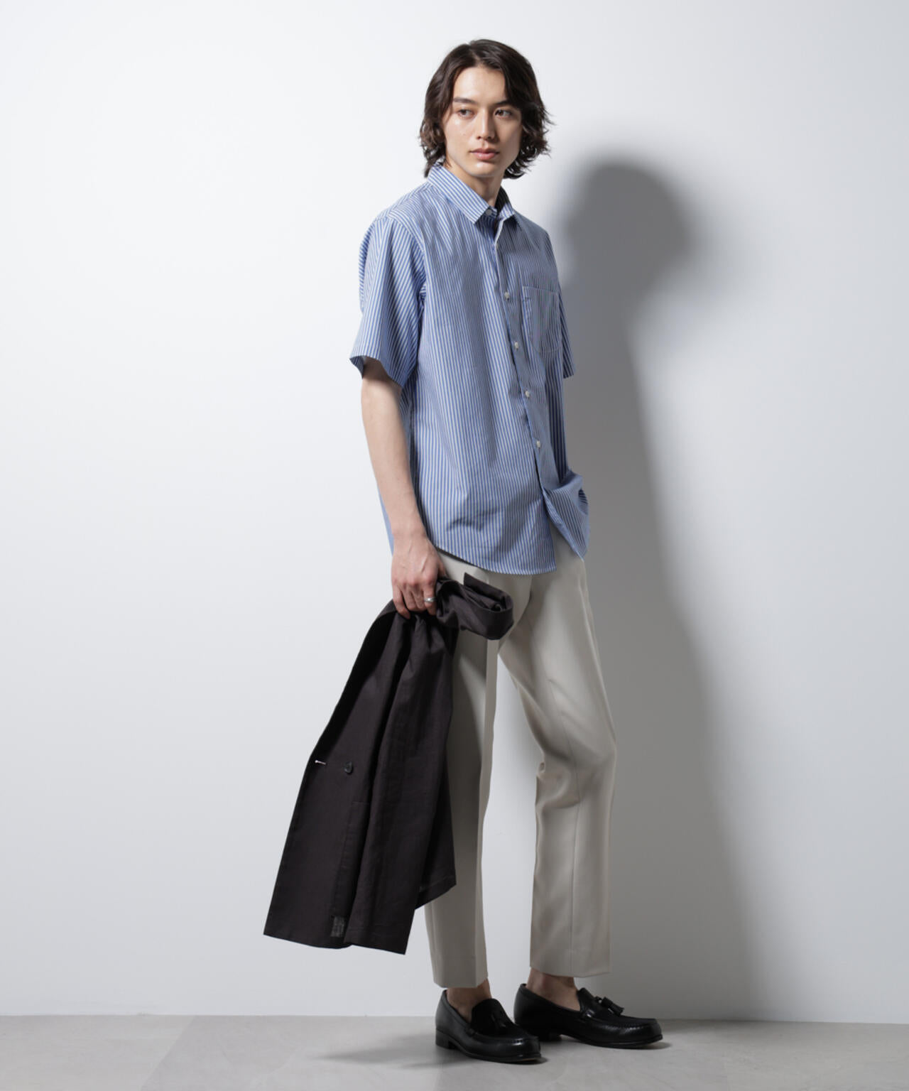 「ICE FLOW LINEN」バリエーションシャツ 半袖 6685121201