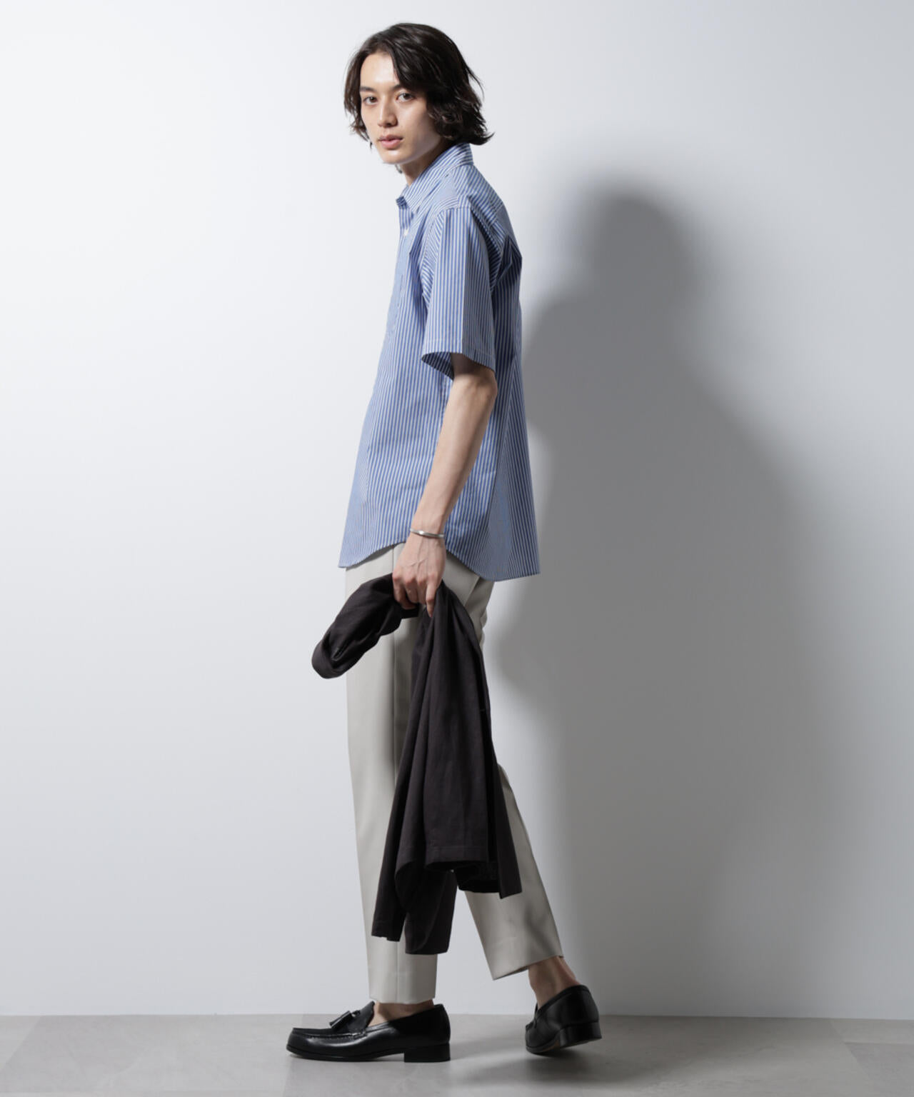 「ICE FLOW LINEN」バリエーションシャツ 半袖 6685121201