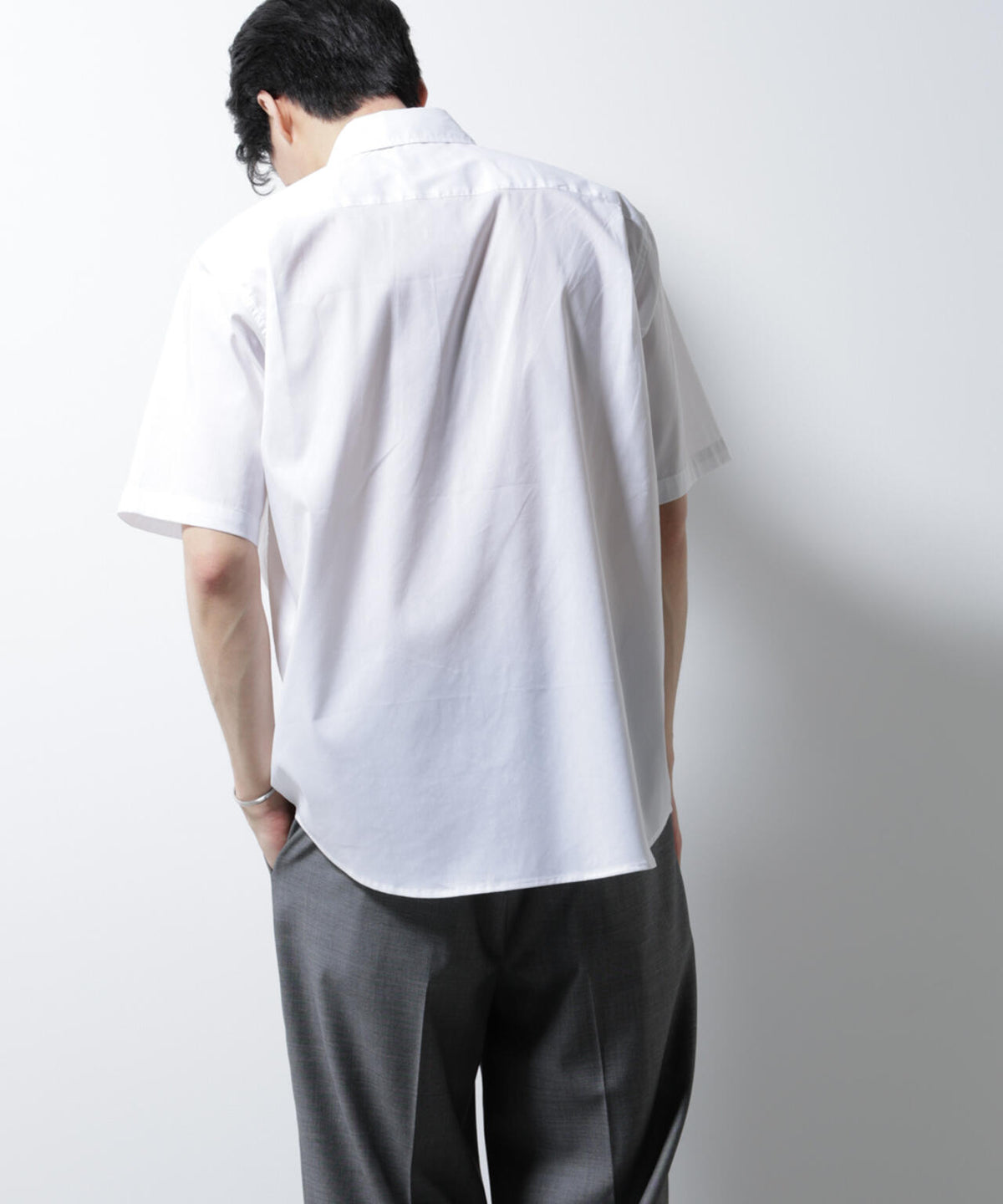 「ICE FLOW LINEN」レギュラーカラーシャツ 半袖 6685121202