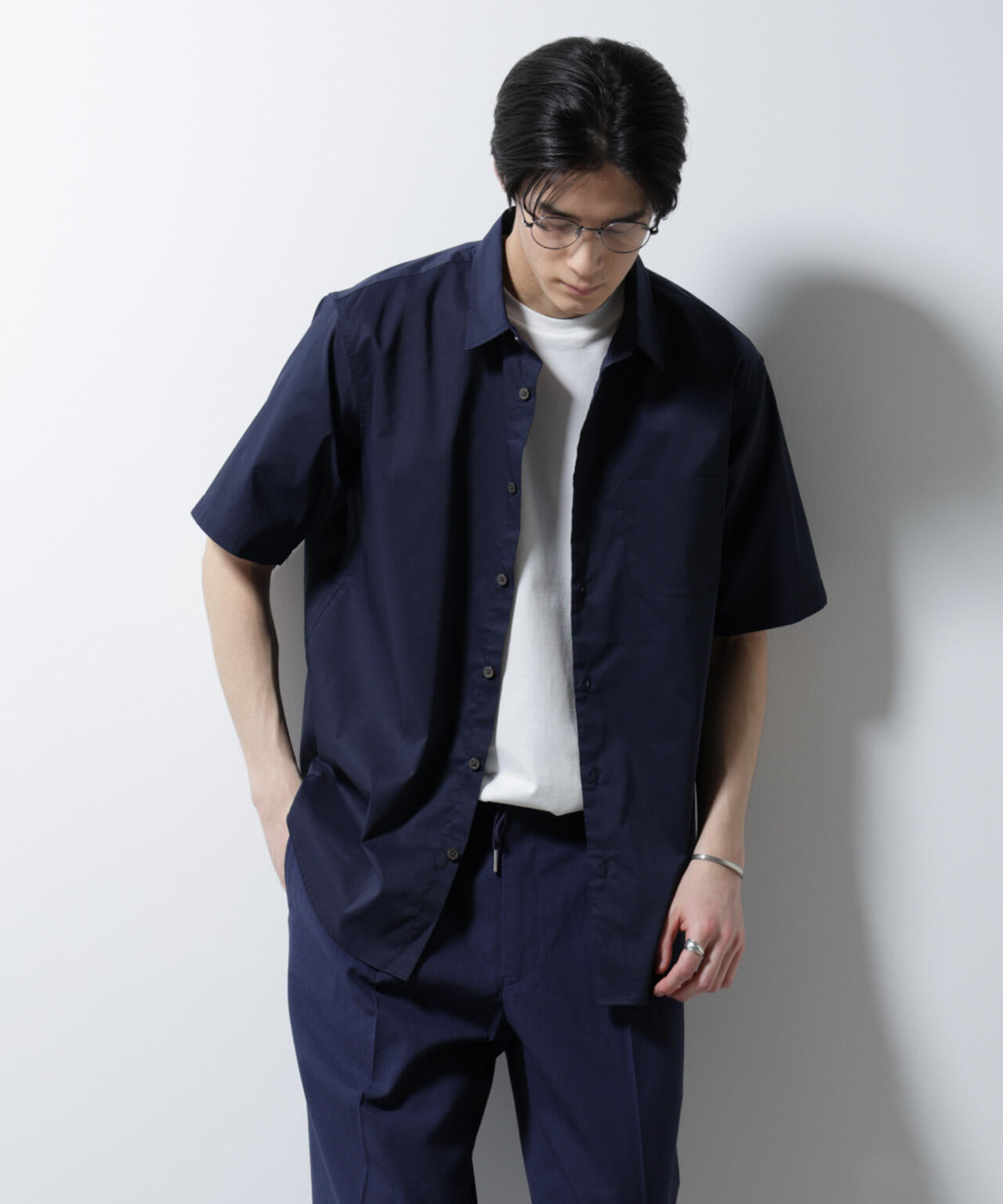 「ICE FLOW LINEN」レギュラーカラーシャツ 半袖 6685121202