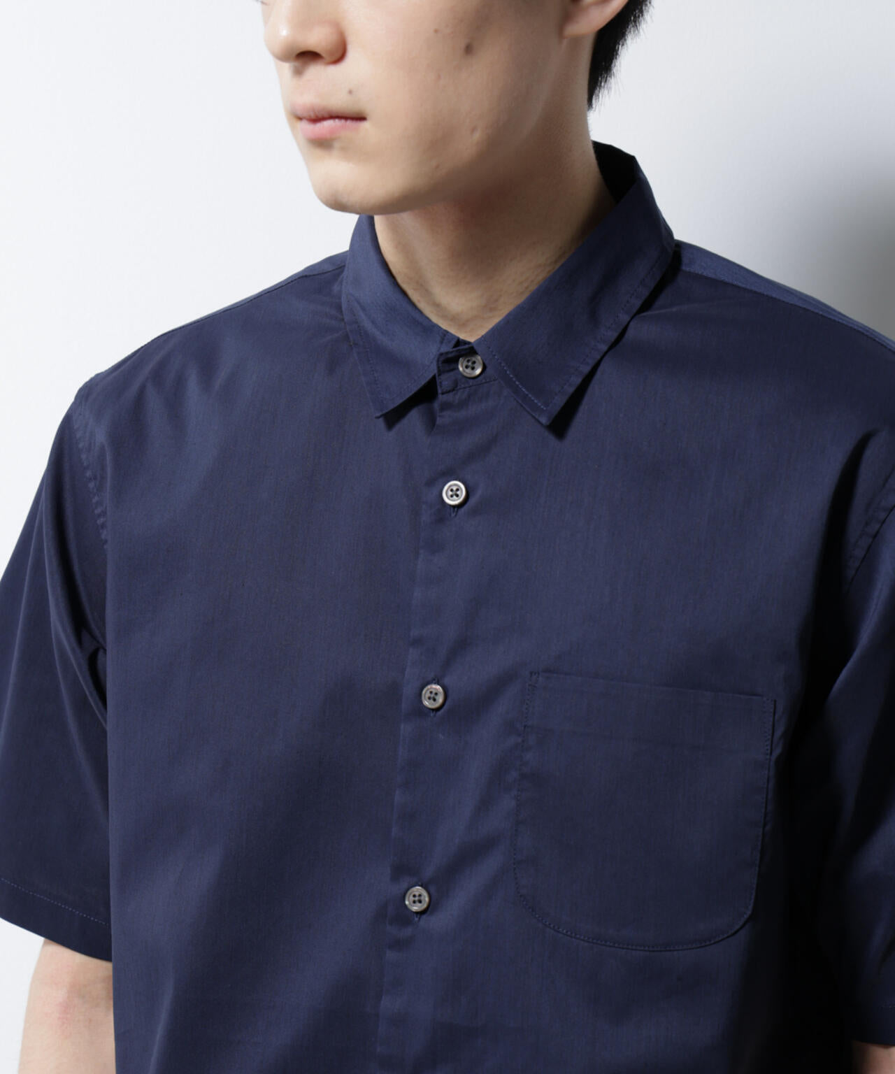 「ICE FLOW LINEN」レギュラーカラーシャツ 半袖 6685121202