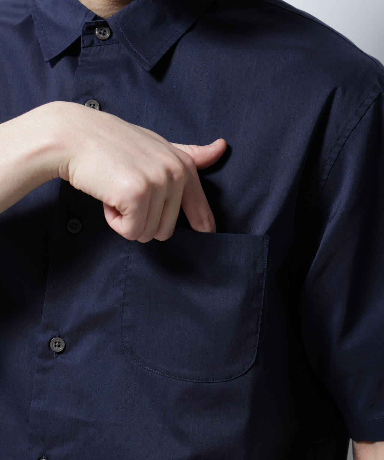 「ICE FLOW LINEN」レギュラーカラーシャツ 半袖 6685121202