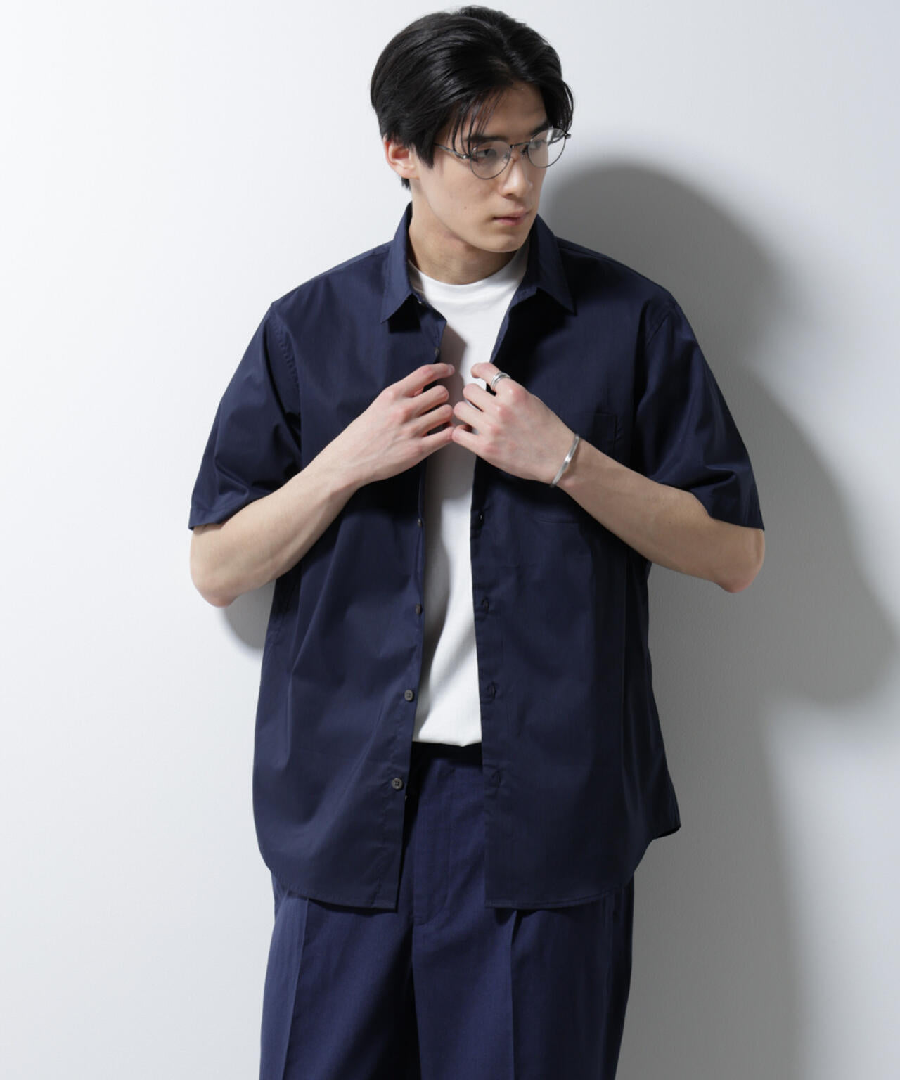 「ICE FLOW LINEN」レギュラーカラーシャツ 半袖 6685121202