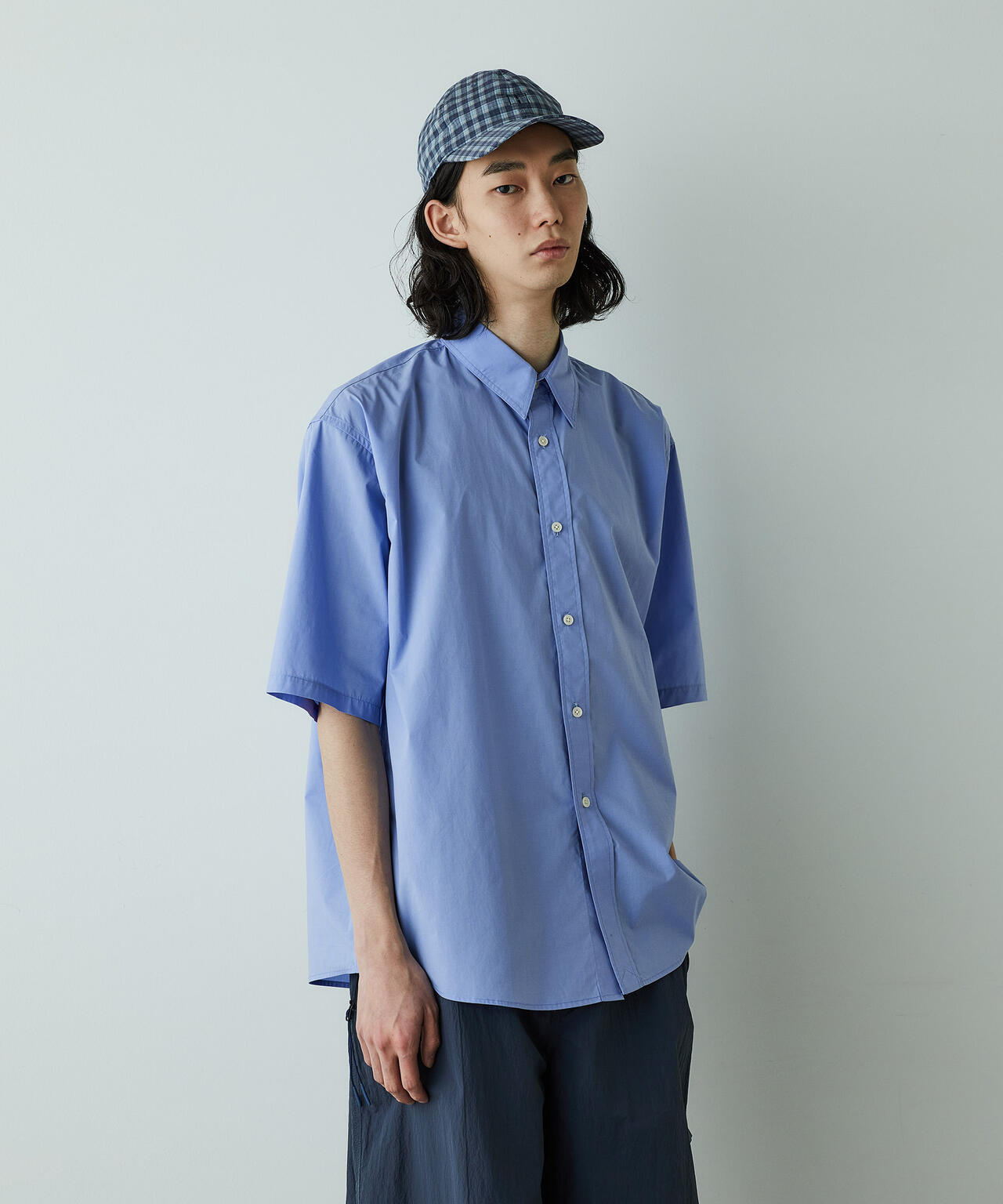 「HOTEL PALACE」オテルパラス レギュラーカラールーズシルエット 半袖シャツ 6685121203