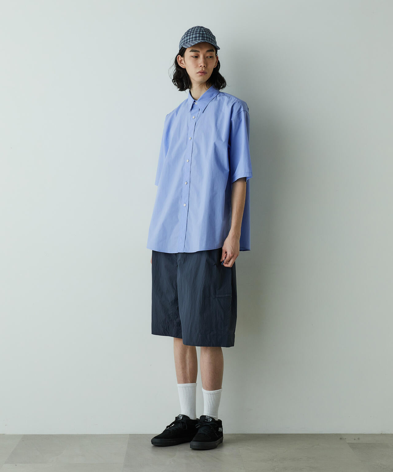 「HOTEL PALACE」オテルパラス レギュラーカラールーズシルエット 半袖シャツ 6685121203