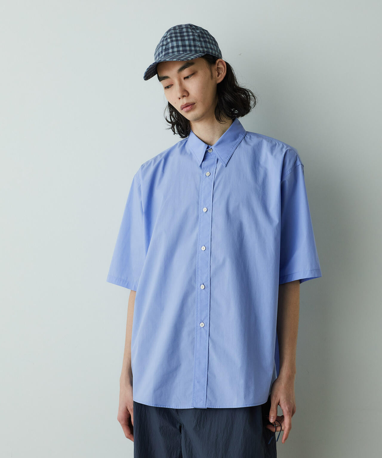 「HOTEL PALACE」オテルパラス レギュラーカラールーズシルエット 半袖シャツ 6685121203