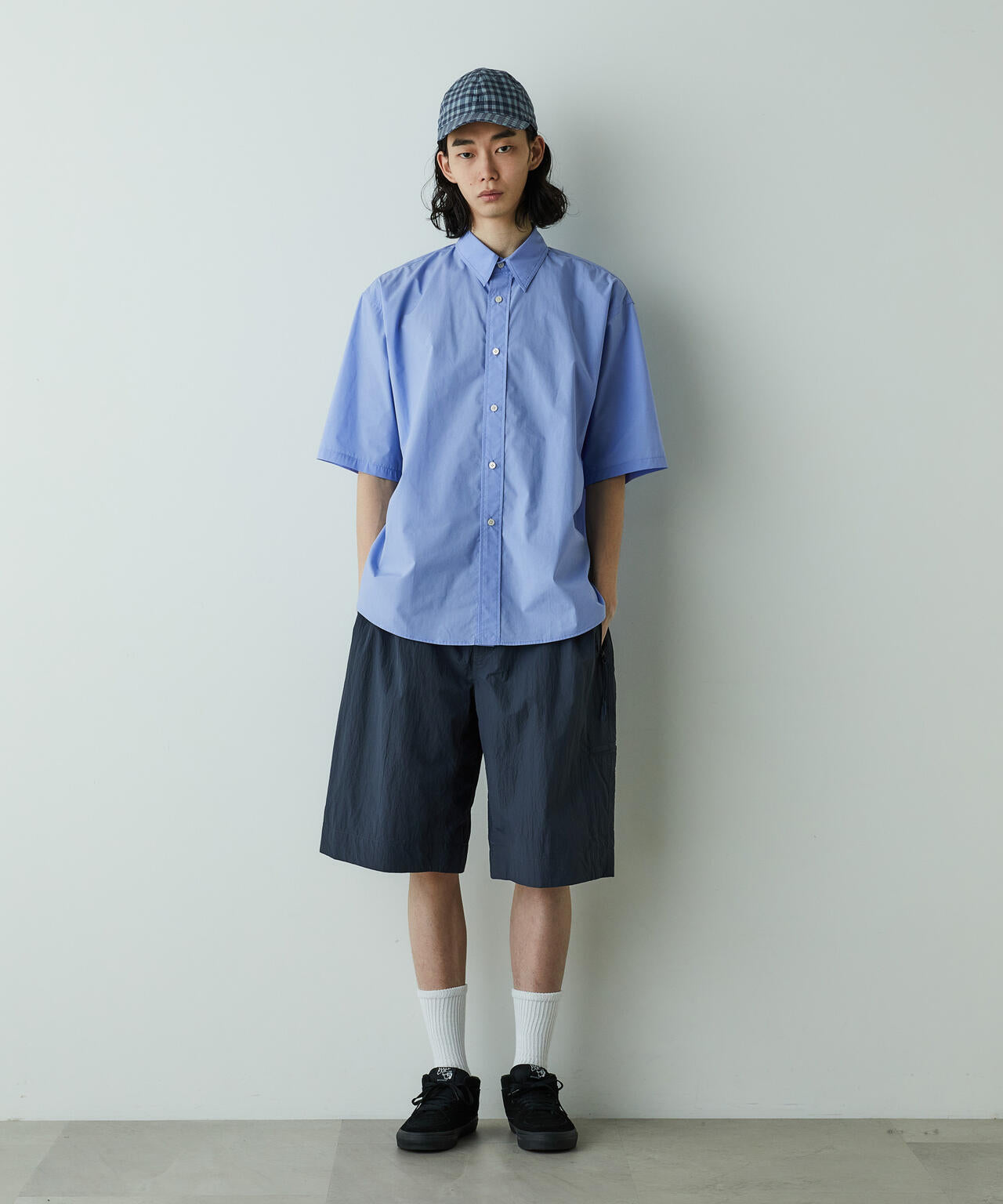 「HOTEL PALACE」オテルパラス レギュラーカラールーズシルエット 半袖シャツ 6685121203