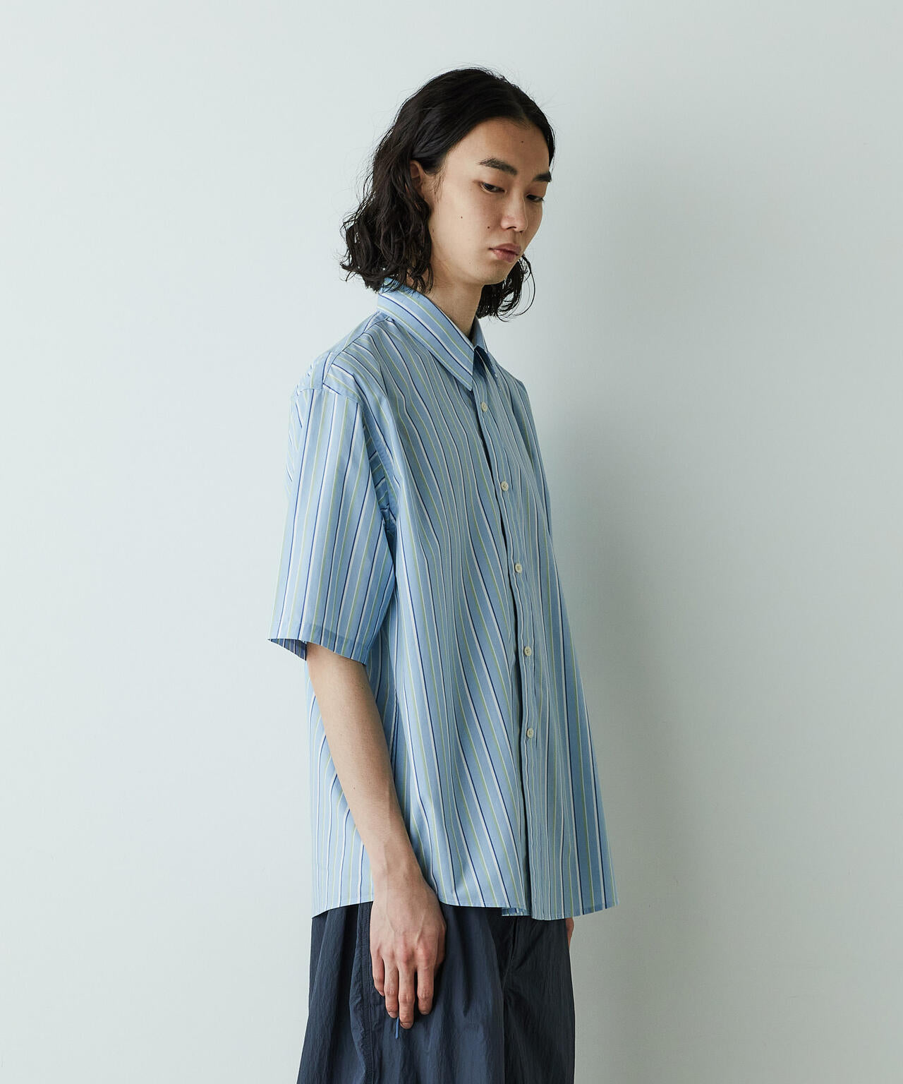「HOTEL PALACE」オテルパラス レギュラーカラールーズシルエット 半袖シャツ 6685121203