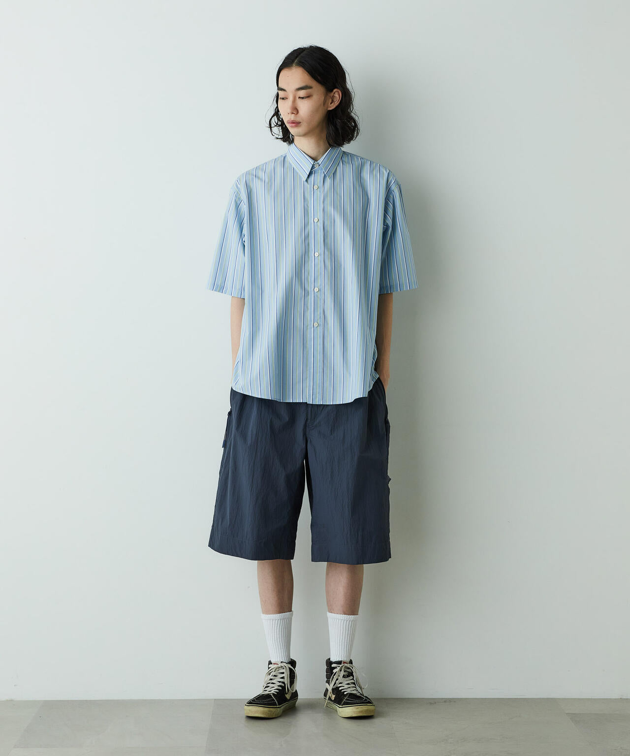 「HOTEL PALACE」オテルパラス レギュラーカラールーズシルエット 半袖シャツ 6685121203