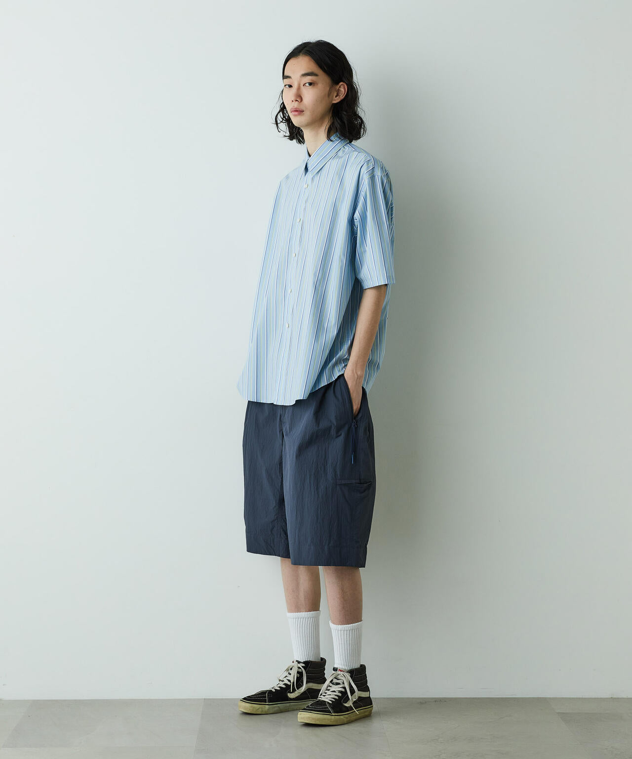 「HOTEL PALACE」オテルパラス レギュラーカラールーズシルエット 半袖シャツ 6685121203