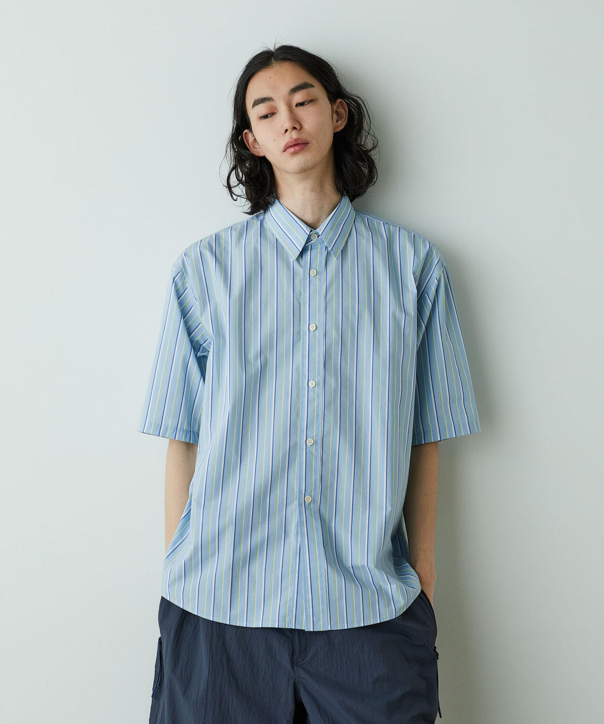 「HOTEL PALACE」オテルパラス レギュラーカラールーズシルエット 半袖シャツ 6685121203