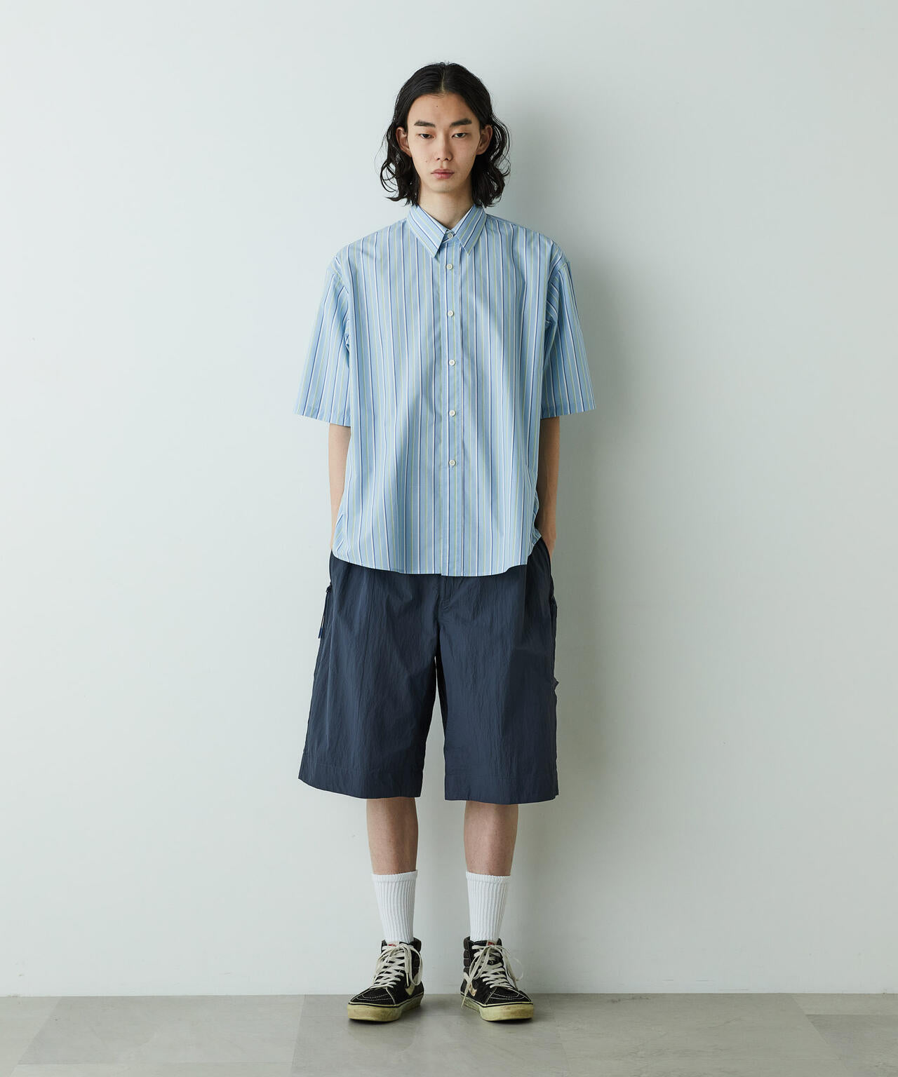 「HOTEL PALACE」オテルパラス レギュラーカラールーズシルエット 半袖シャツ 6685121203