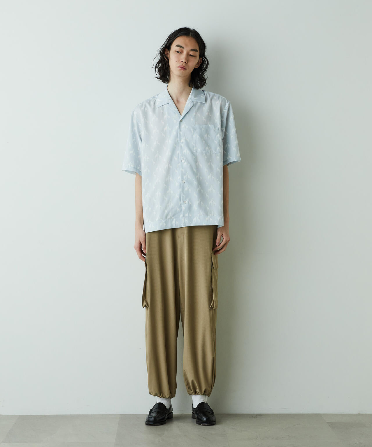 「HOTEL PALACE」オテルパラス アニマルグラフィックプリントシャツ 6685121204