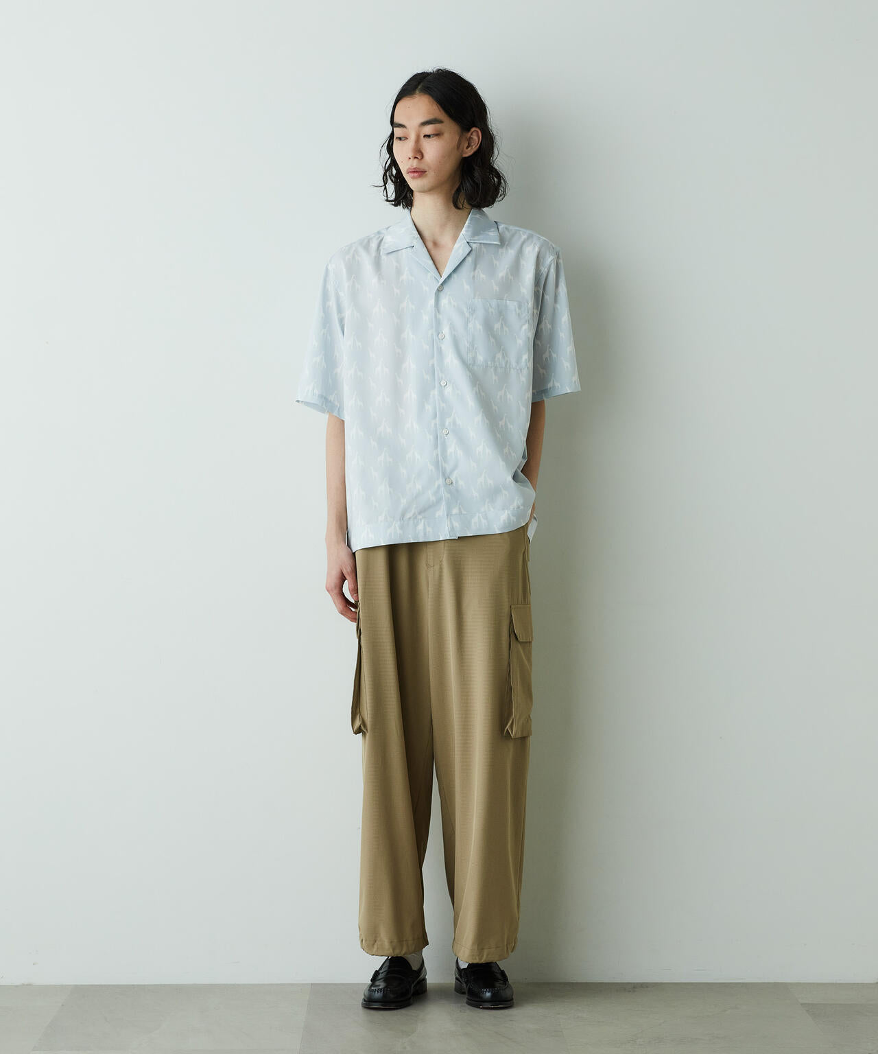 「HOTEL PALACE」オテルパラス アニマルグラフィックプリントシャツ 6685121204