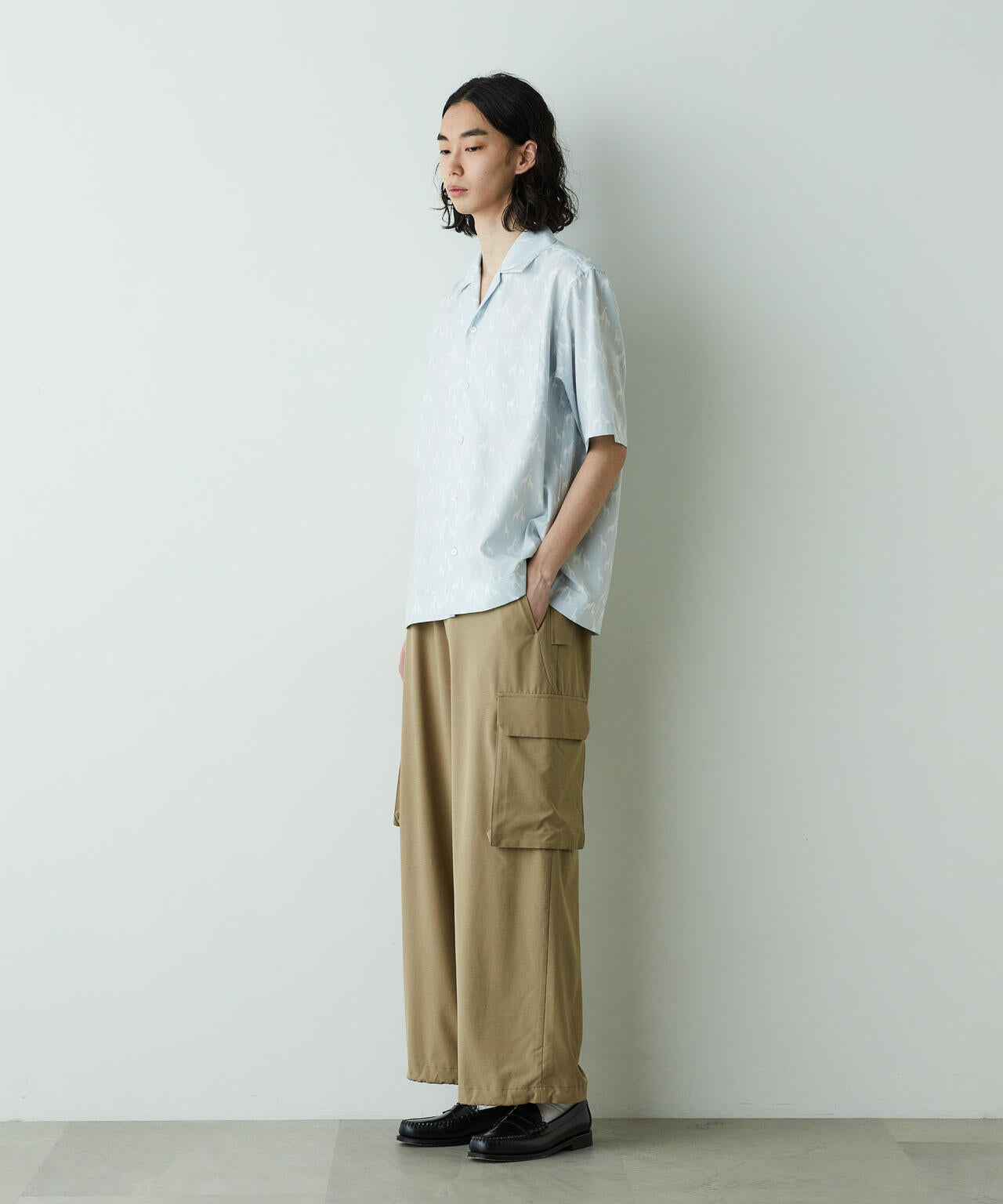 「HOTEL PALACE」オテルパラス アニマルグラフィックプリントシャツ 6685121204