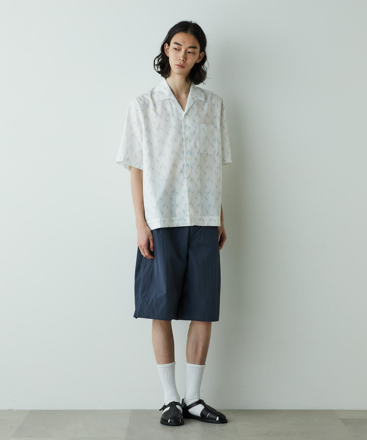 「HOTEL PALACE」オテルパラス アニマルグラフィックプリントシャツ 6685121204