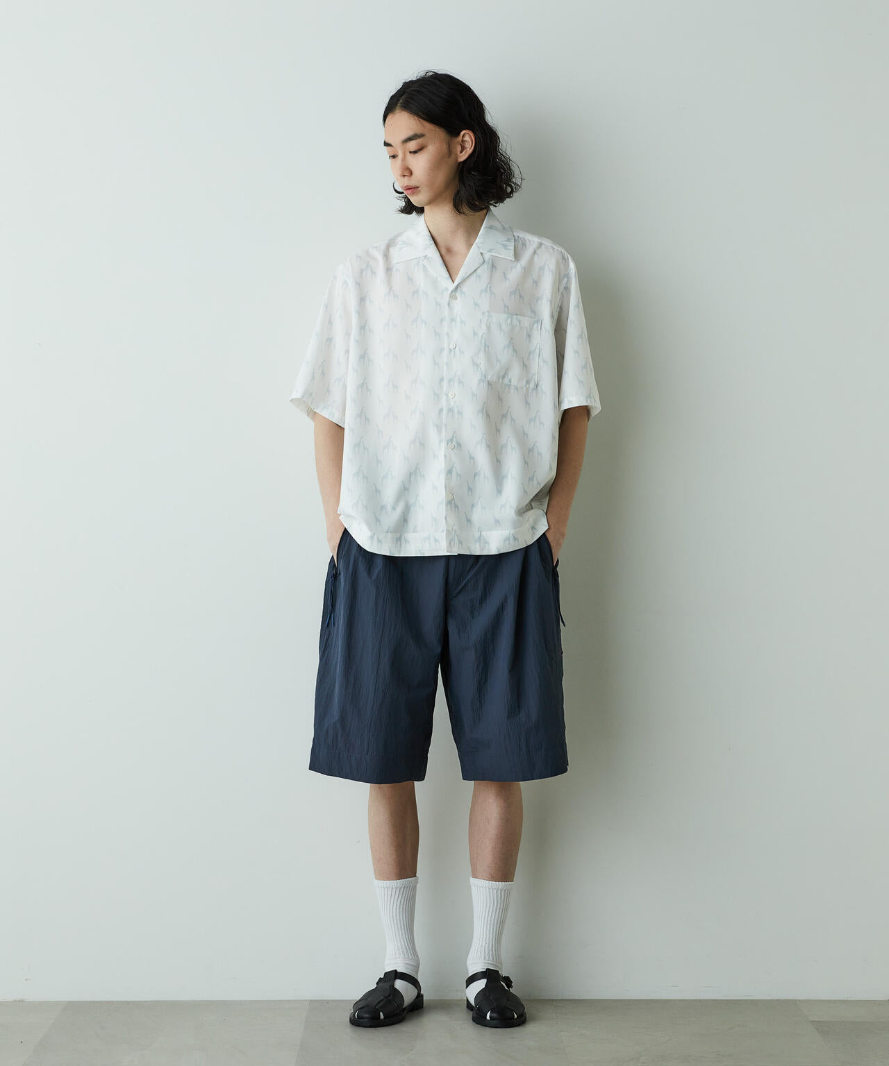 「HOTEL PALACE」オテルパラス アニマルグラフィックプリントシャツ 6685121204