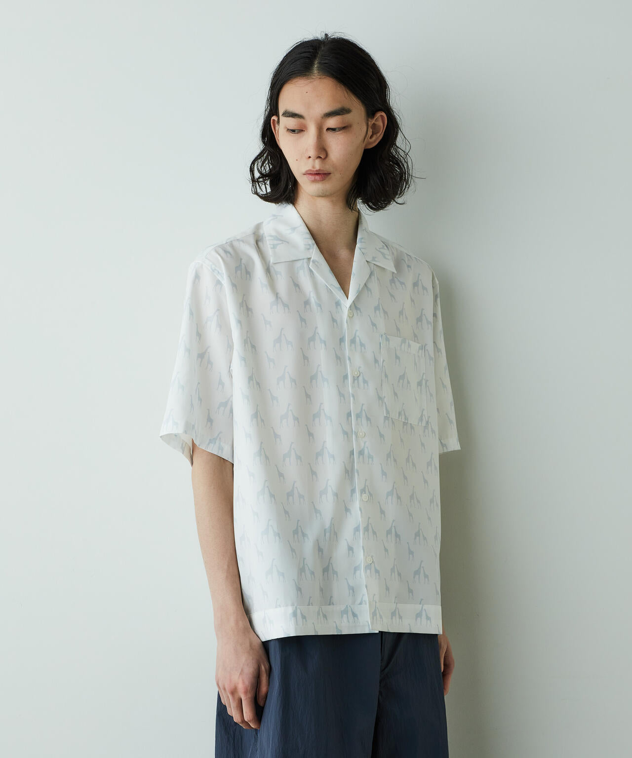 「HOTEL PALACE」オテルパラス アニマルグラフィックプリントシャツ 6685121204