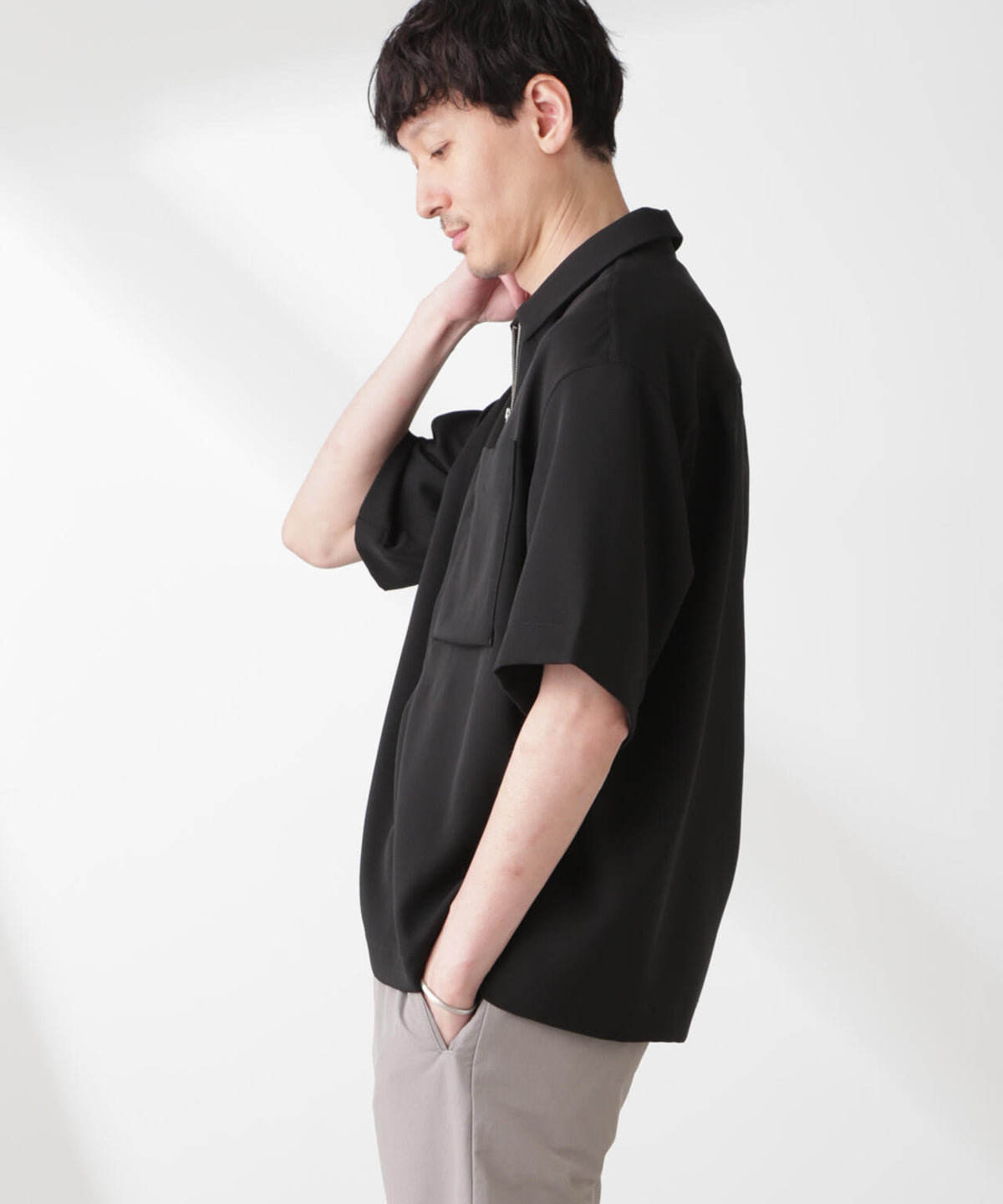 Epoche ハーフZIPシャツ 6685121208