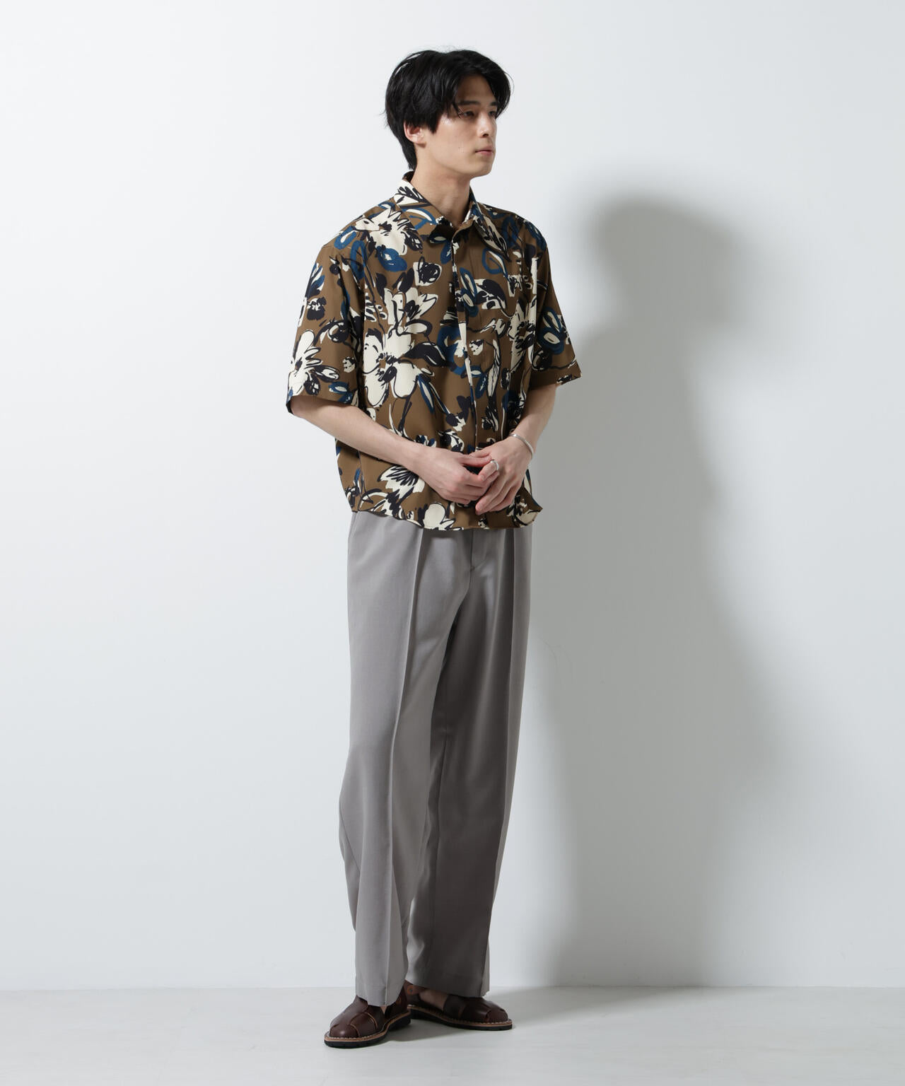 総柄プリントシャツ 6685121218