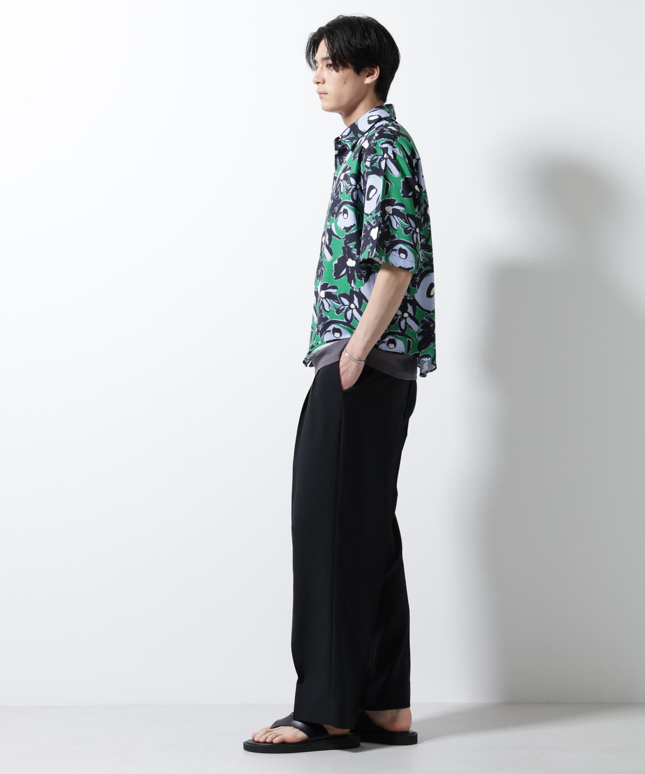 総柄プリントシャツ 6685121218