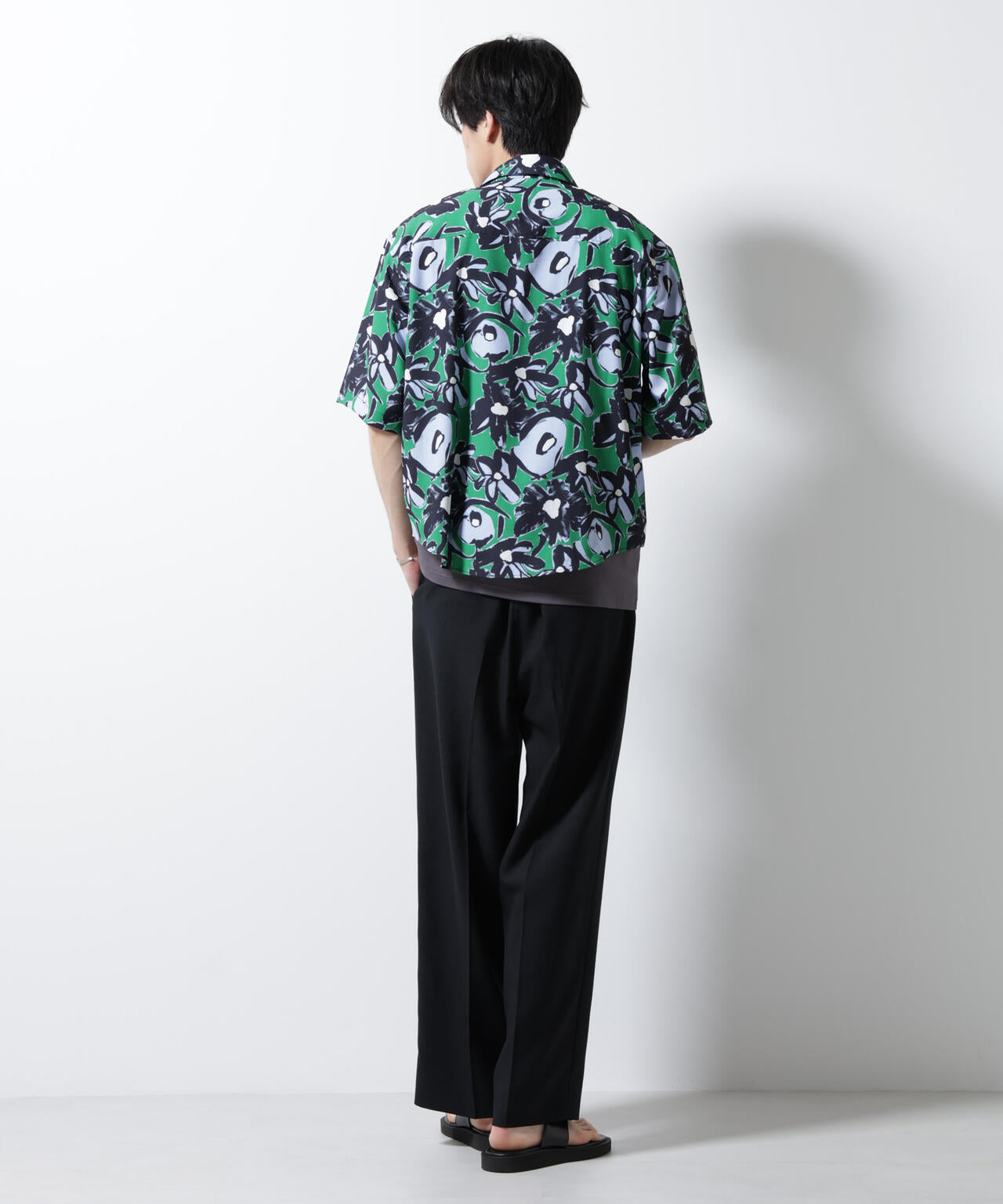 総柄プリントシャツ 6685121218