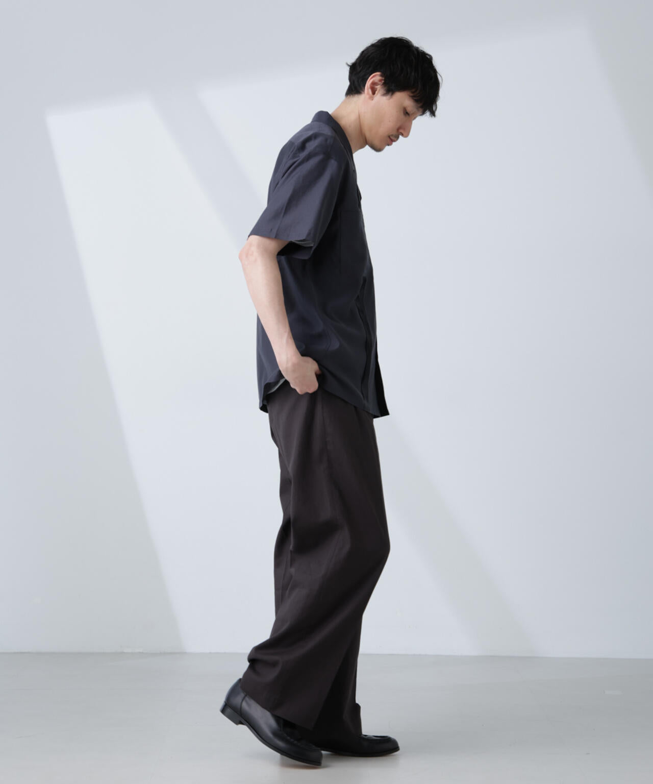 オープンカラーキューバシャツ 6685121219