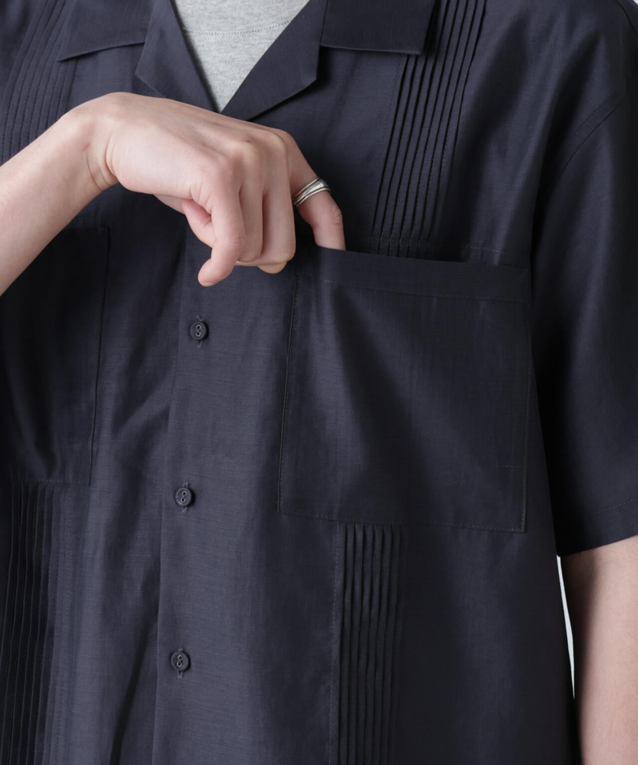 オープンカラーキューバシャツ 6685121219