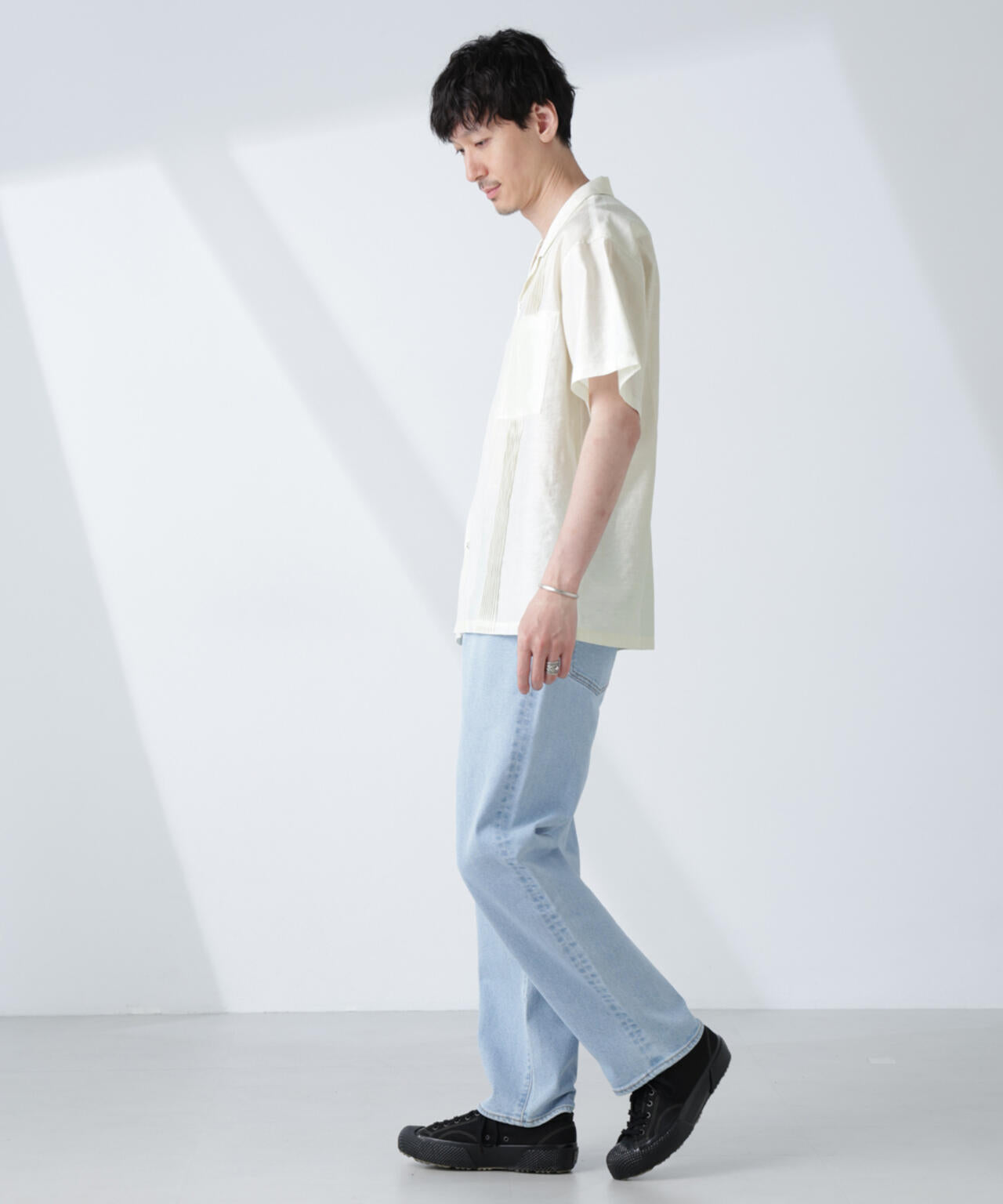 オープンカラーキューバシャツ 6685121219