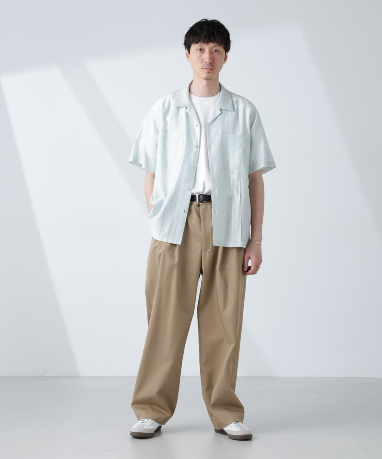 オープンカラーキューバシャツ 6685121219