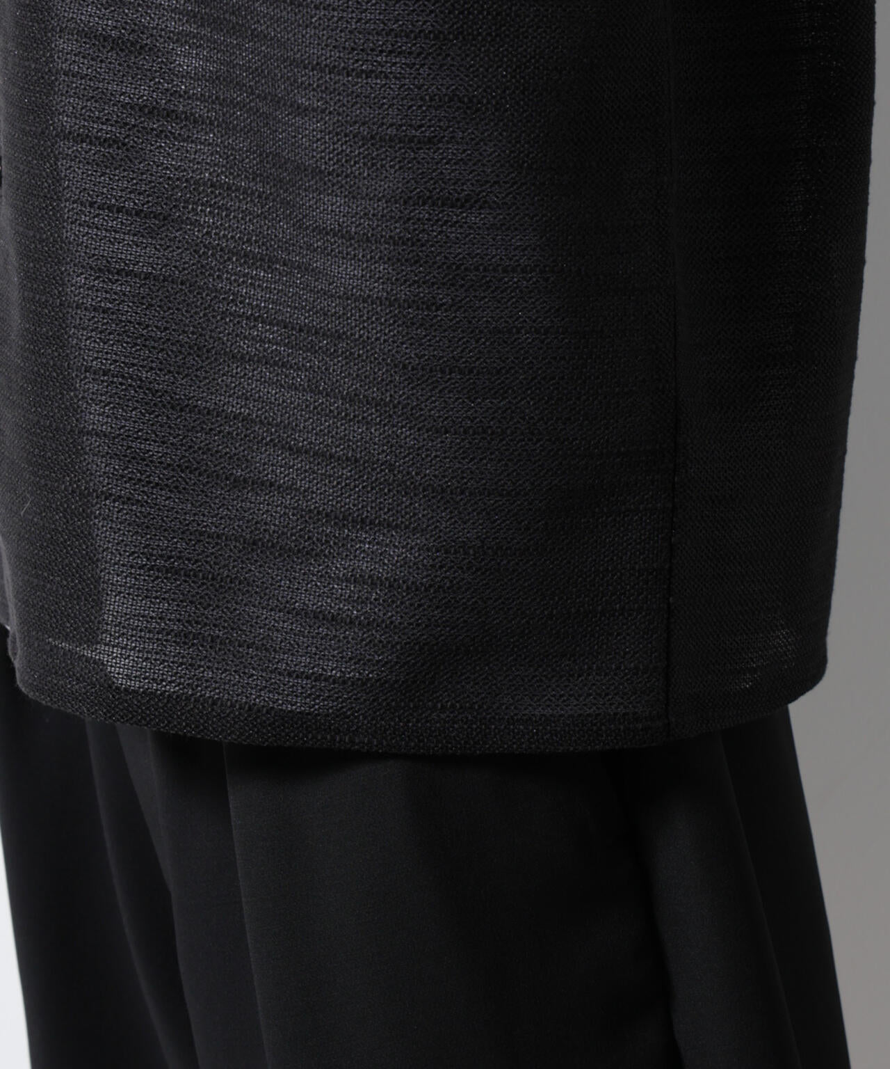 スラブラメ オープンカラーシャツ 6685121221