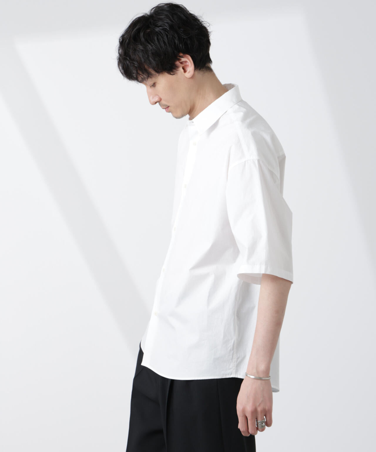 「大人のワイドシャツ」レギュラーカラー 半袖 6685121222