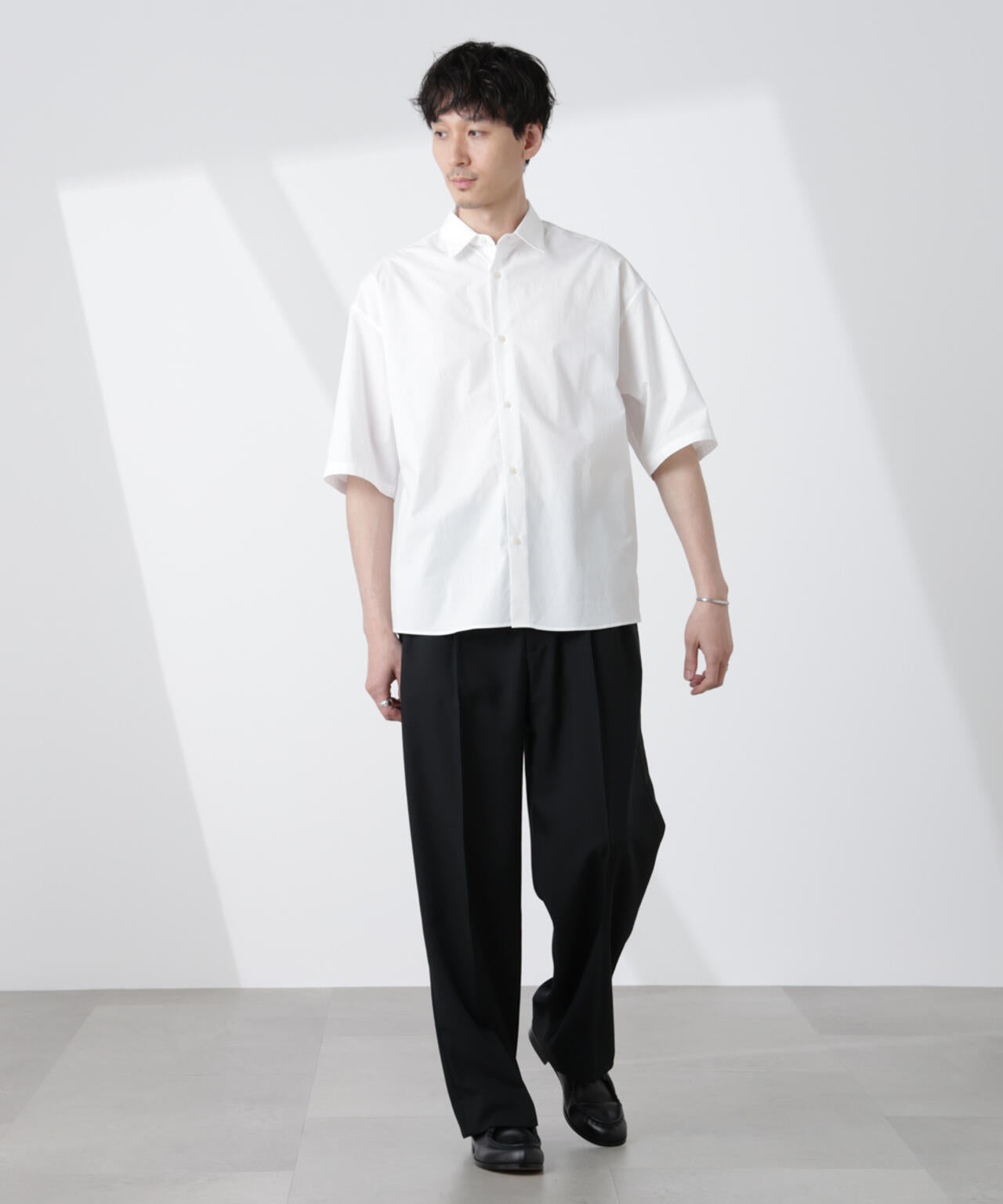 「大人のワイドシャツ」レギュラーカラー 半袖 6685121222