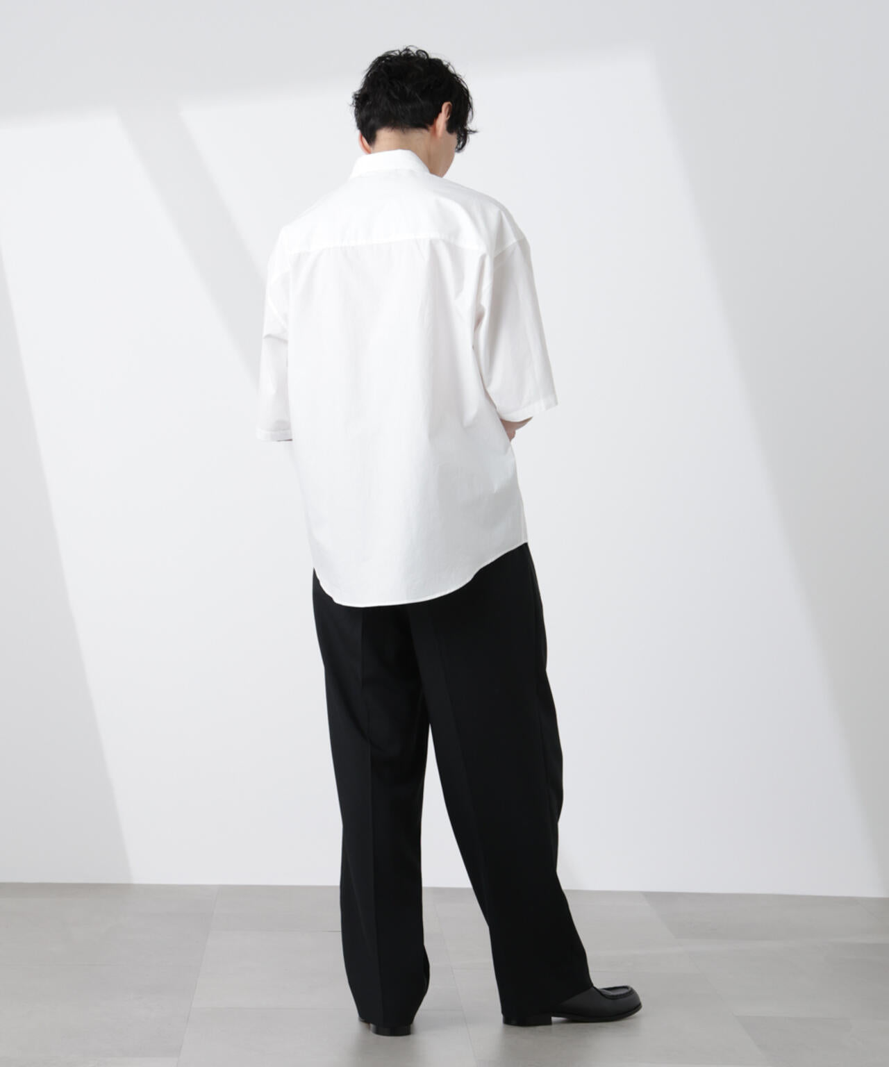 「大人のワイドシャツ」レギュラーカラー 半袖 6685121222
