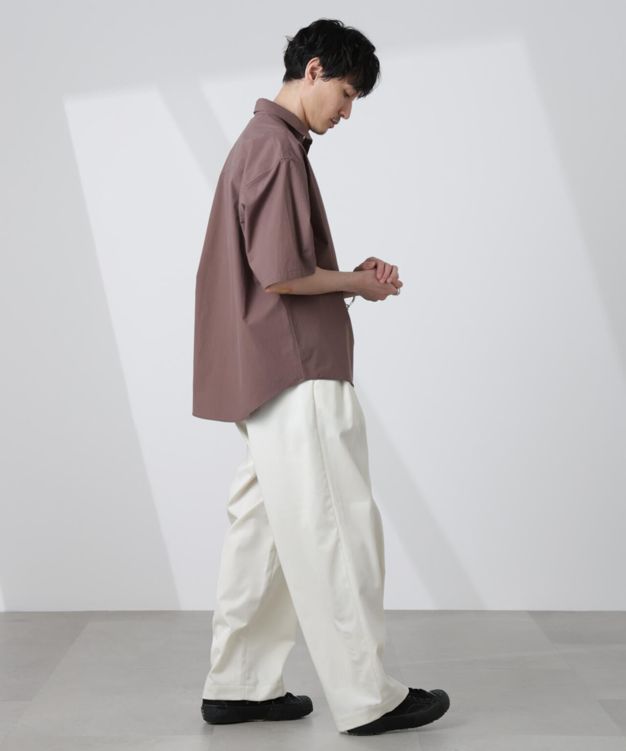 「大人のワイドシャツ」レギュラーカラー 半袖 6685121222