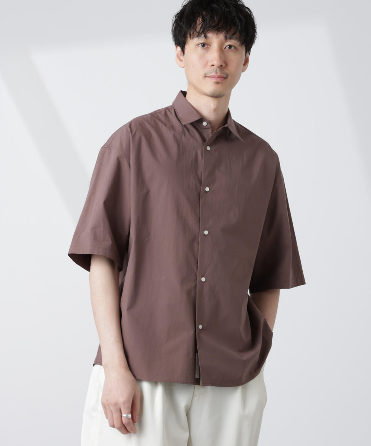 「大人のワイドシャツ」レギュラーカラー 半袖 6685121222