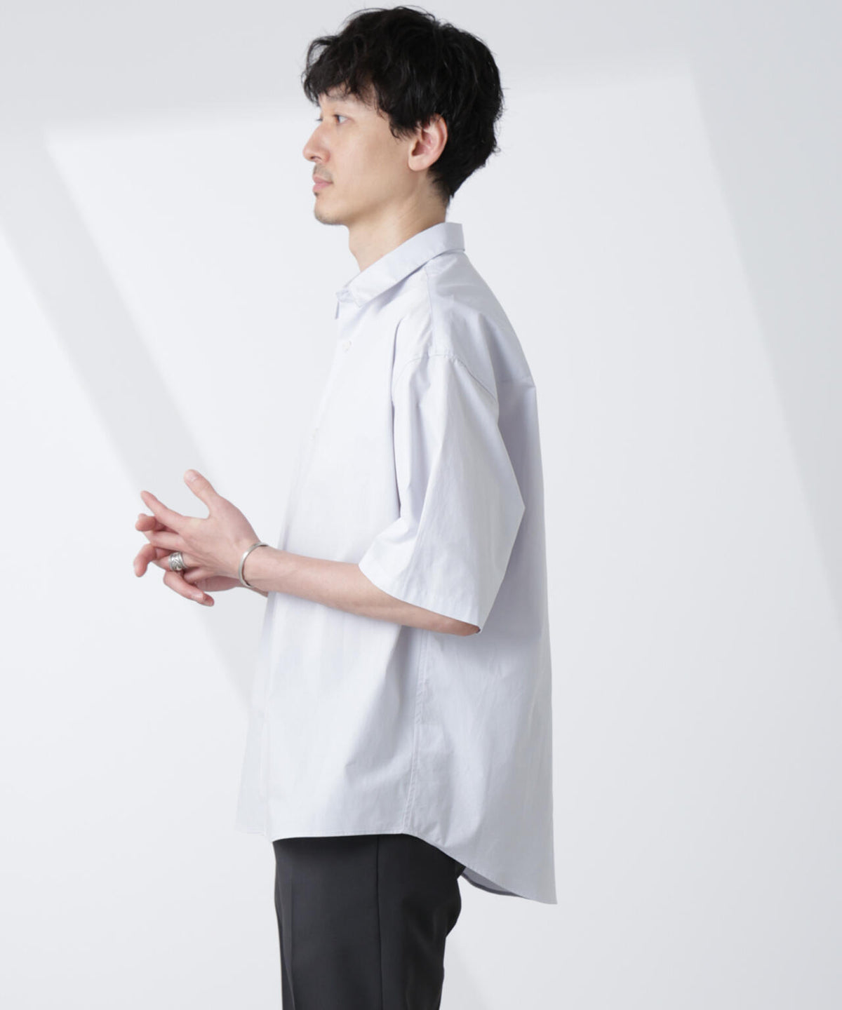 「大人のワイドシャツ」レギュラーカラー 半袖 6685121222