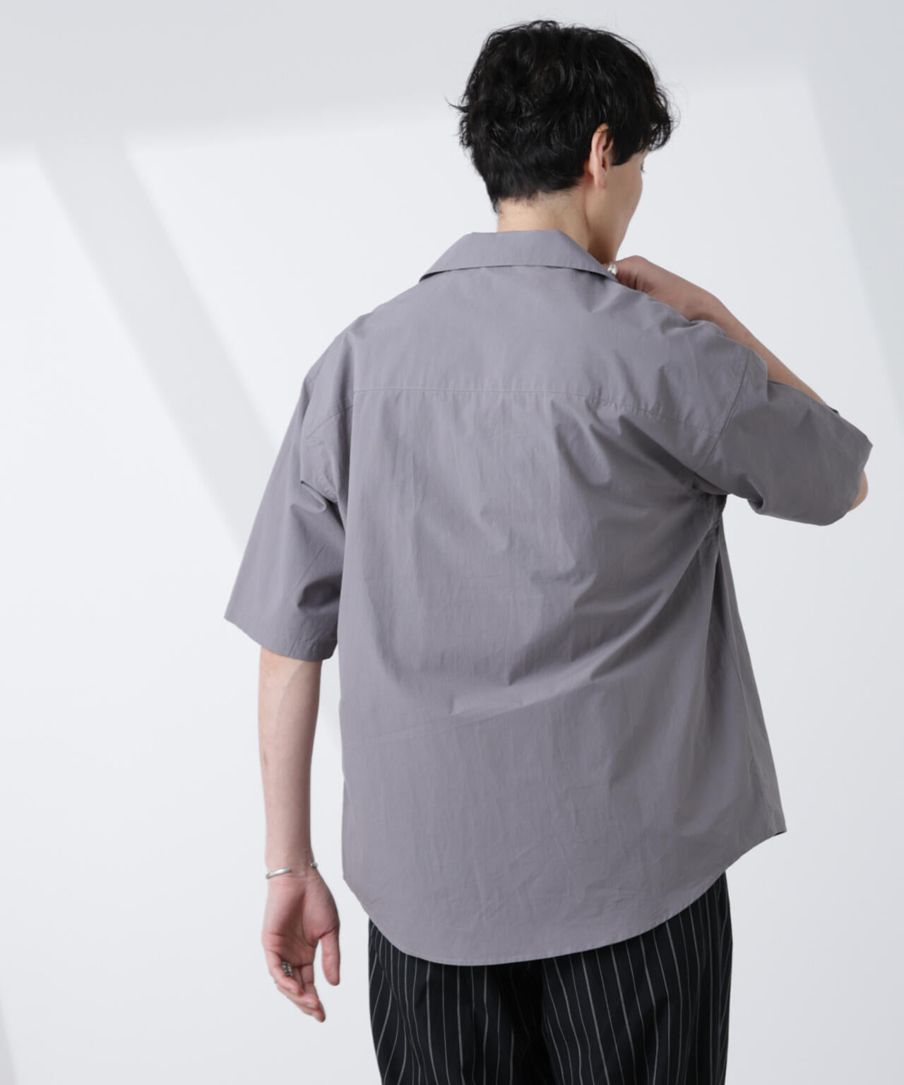 「大人のワイドシャツ」オープンカラー 半袖 6685121224