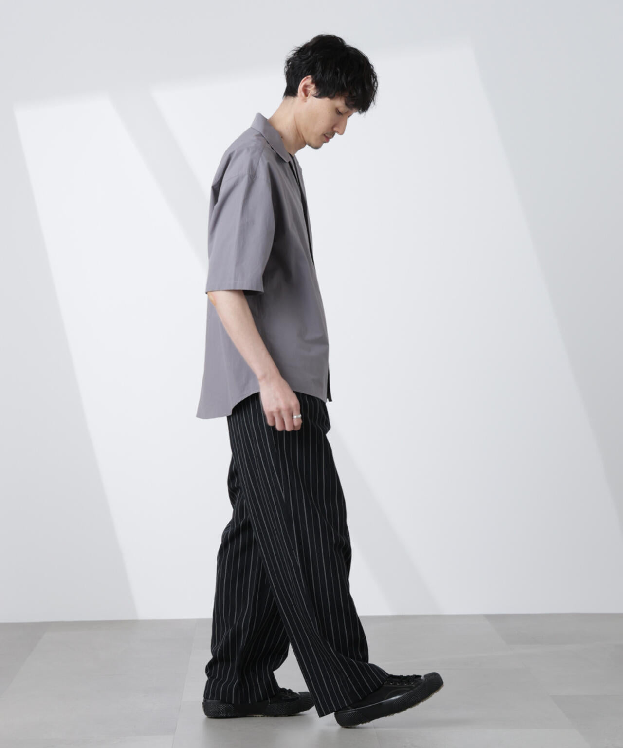 「大人のワイドシャツ」オープンカラー 半袖 6685121224